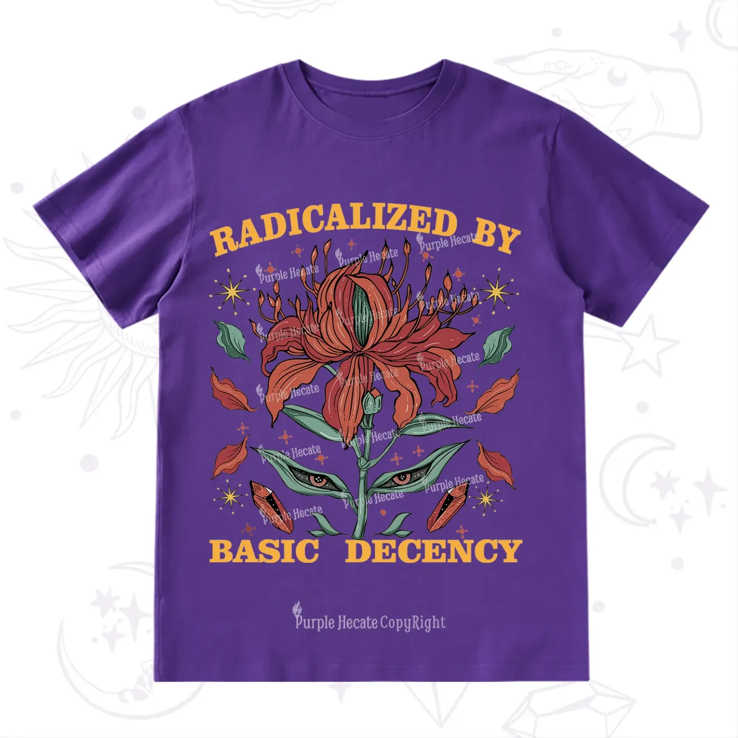 Purplehecate Radicalized By Basic Decency T-Shirt