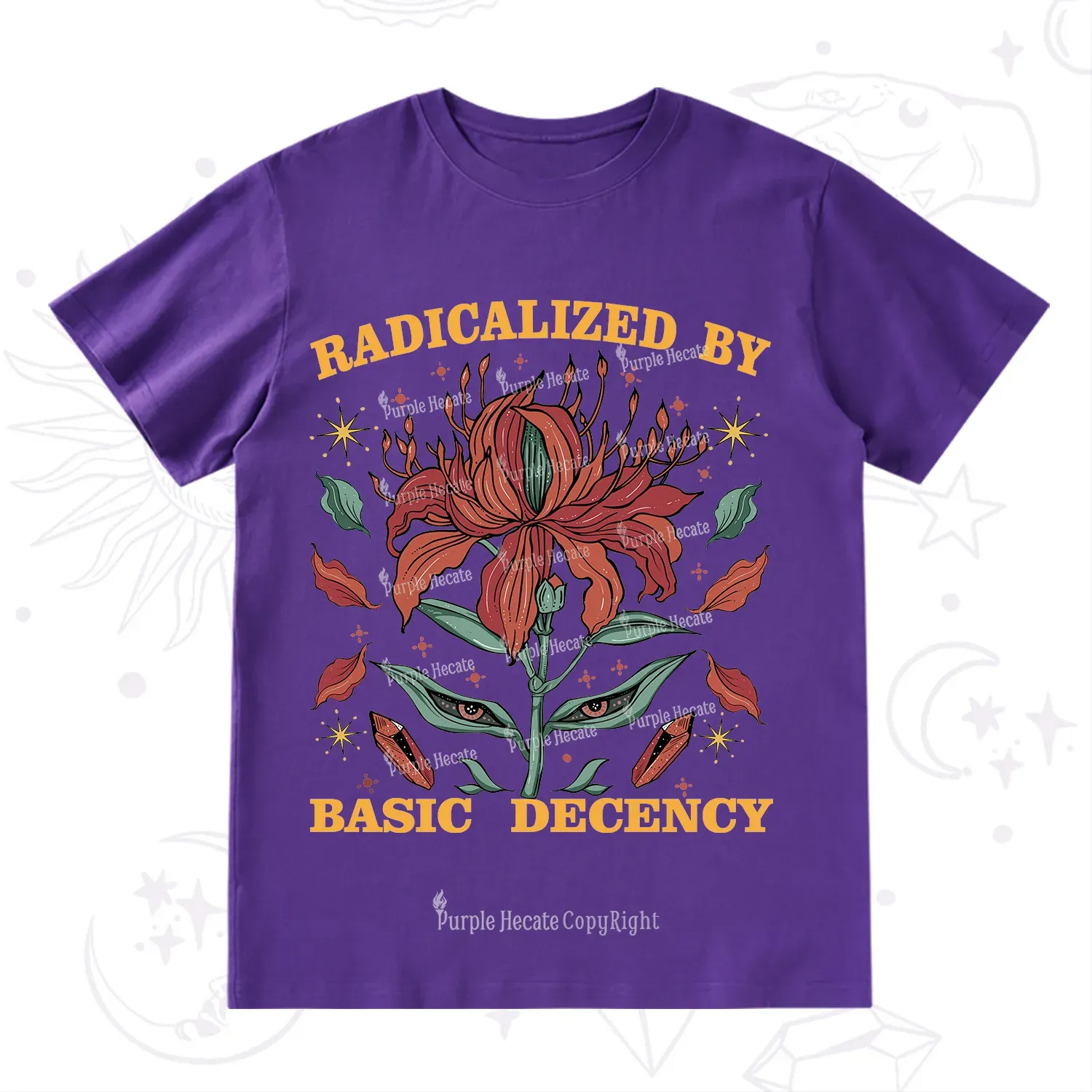 Purplehecate Radicalized By Basic Decency T-Shirt