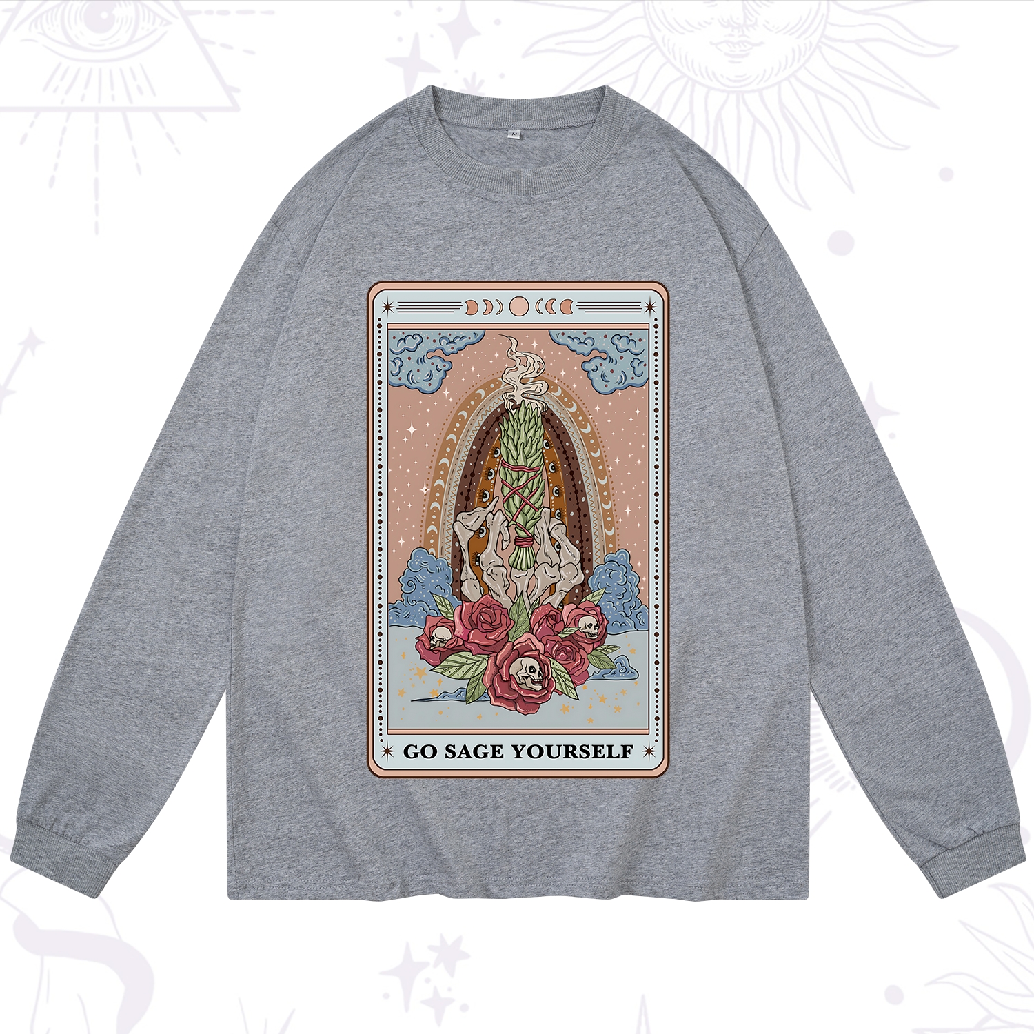 Purplehecate The Go Sage Yourself Tarot Long Sleeve T-Shirt