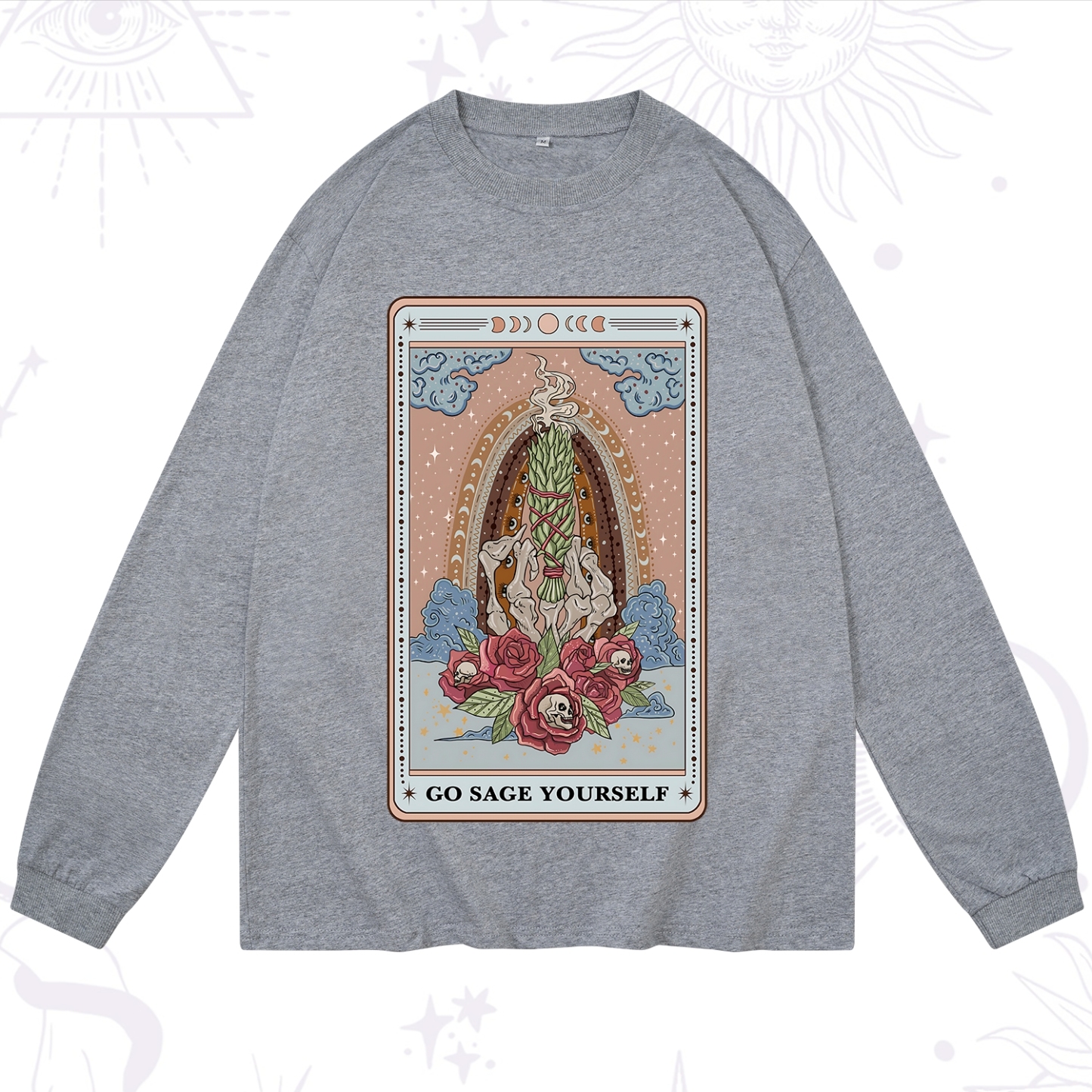 Purplehecate The Go Sage Yourself Tarot Long Sleeve T-Shirt