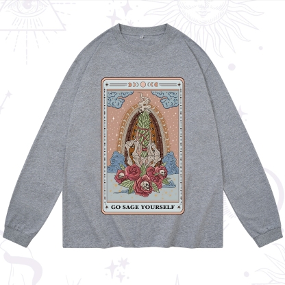 Purplehecate The Go Sage Yourself Tarot Long Sleeve T-Shirt