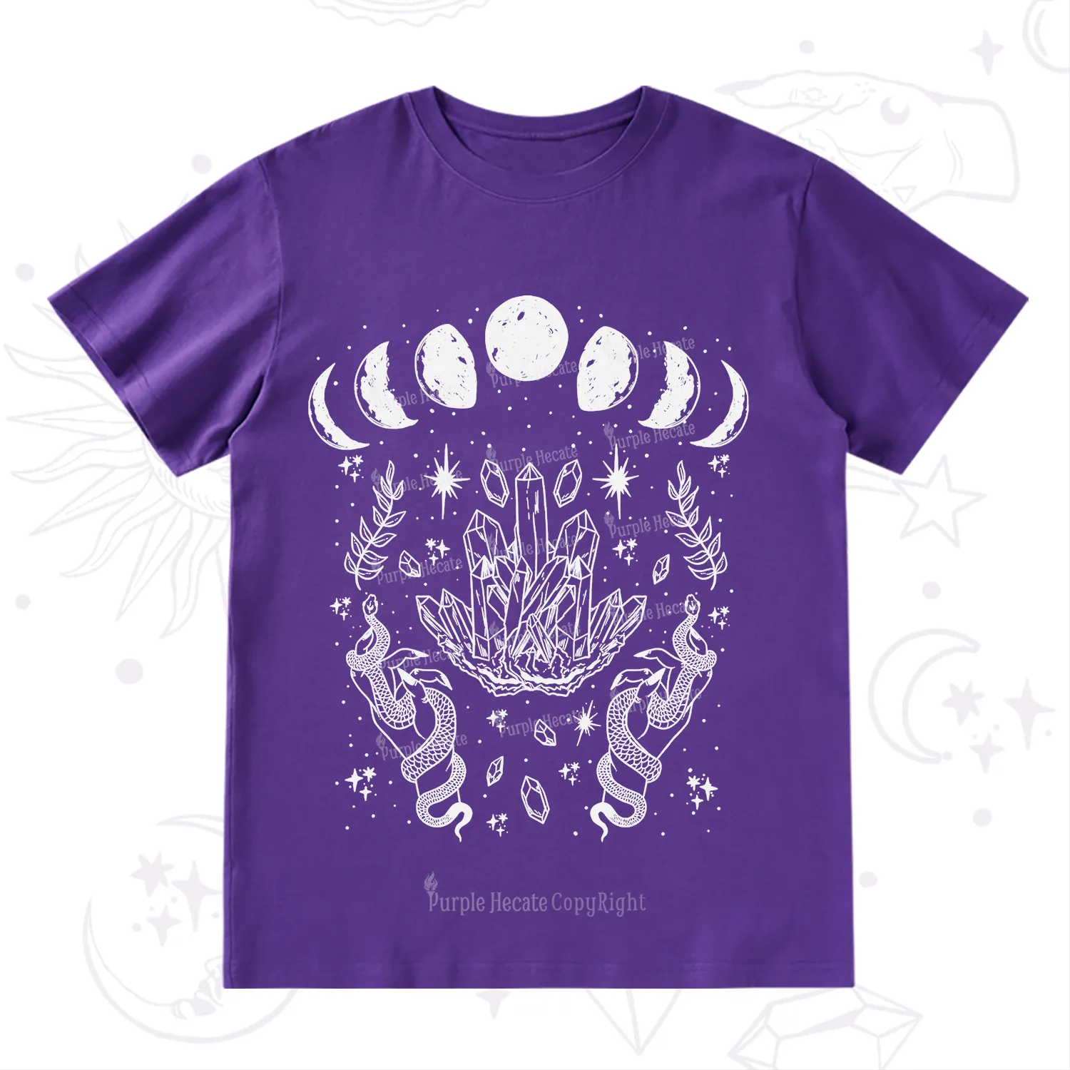 Purplehecate Serpents of the Moon T-Shirt