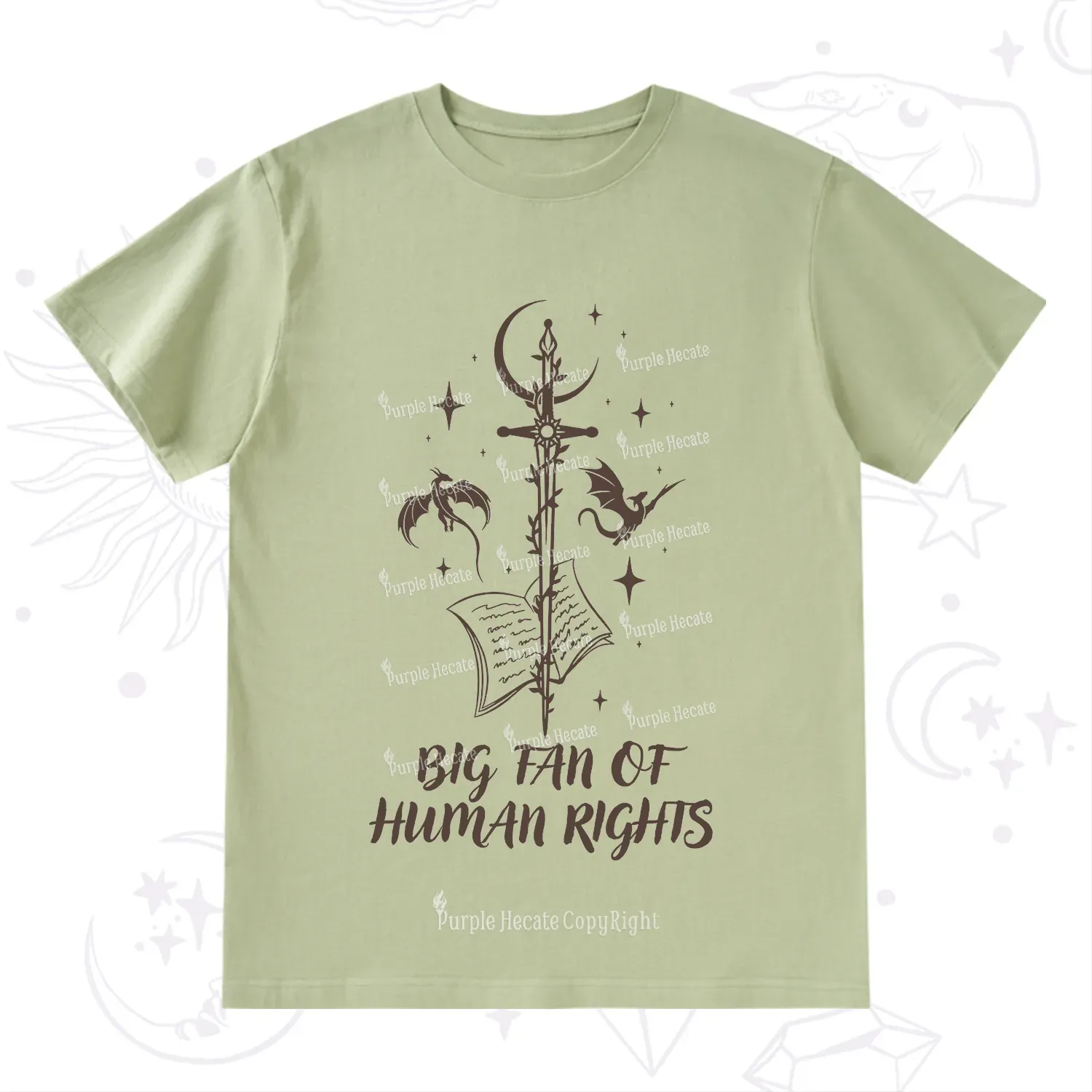 Purplehecate Big Fan Of Human Rights T-Shirt