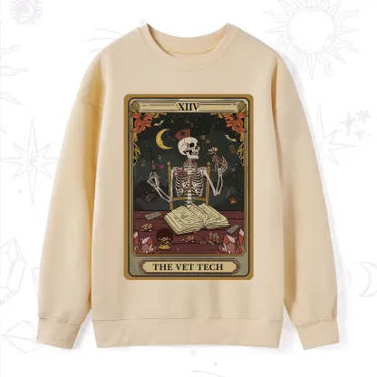 Purplehecate The Vet Tech Skeleton Tarot Sweatshirt