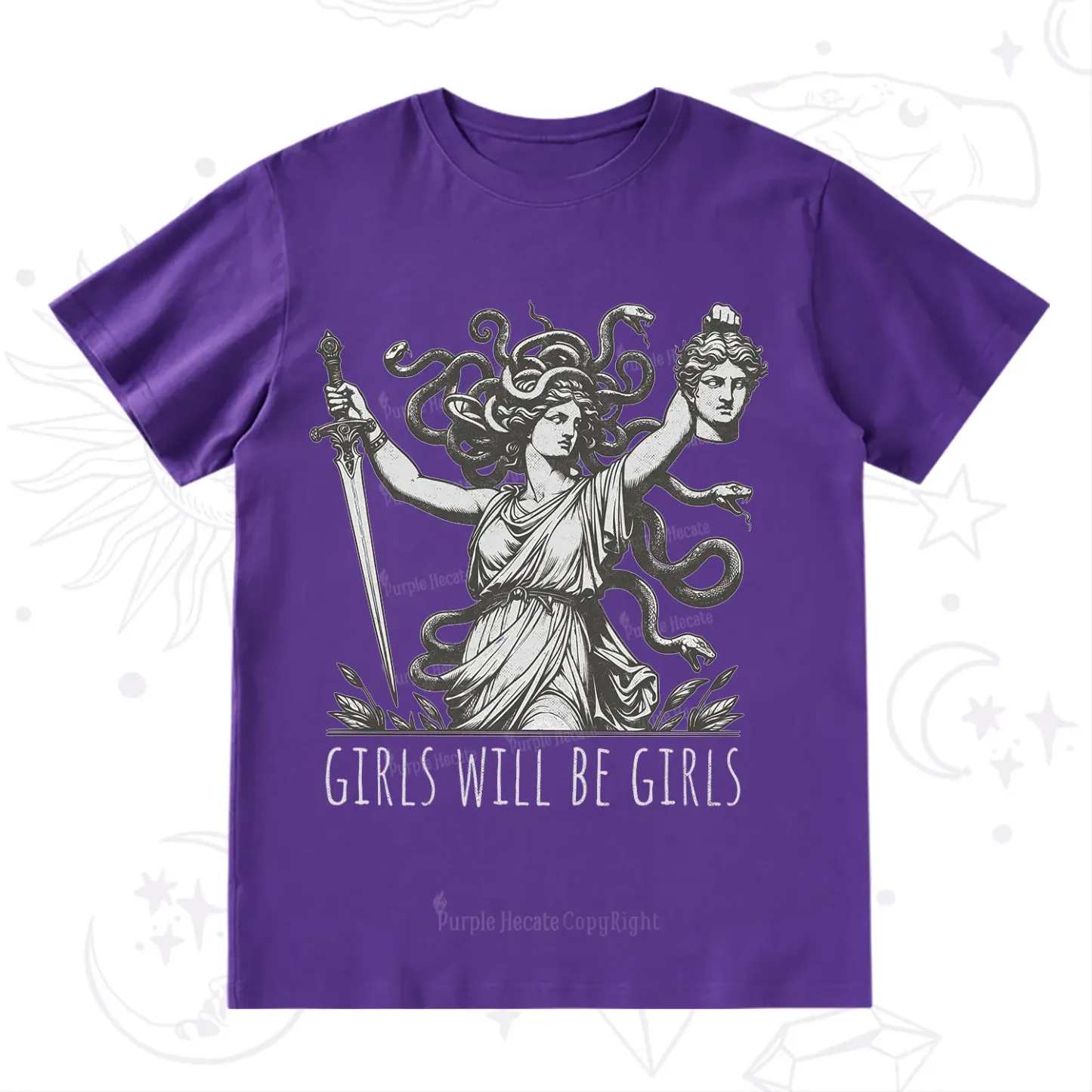 Purplehecate Girls Will Be Girls Medusa T-Shirt