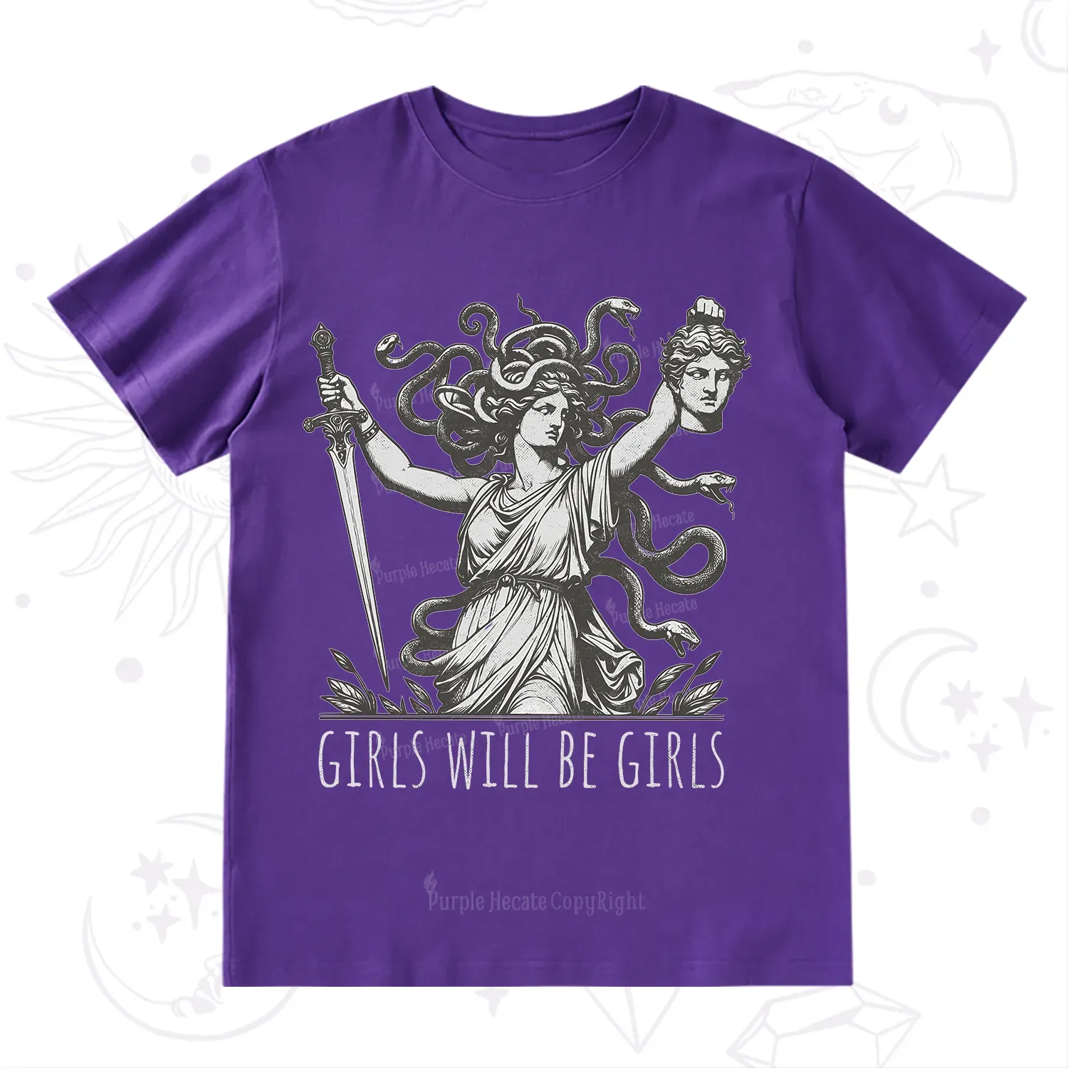 Purplehecate Girls Will Be Girls Medusa T-Shirt