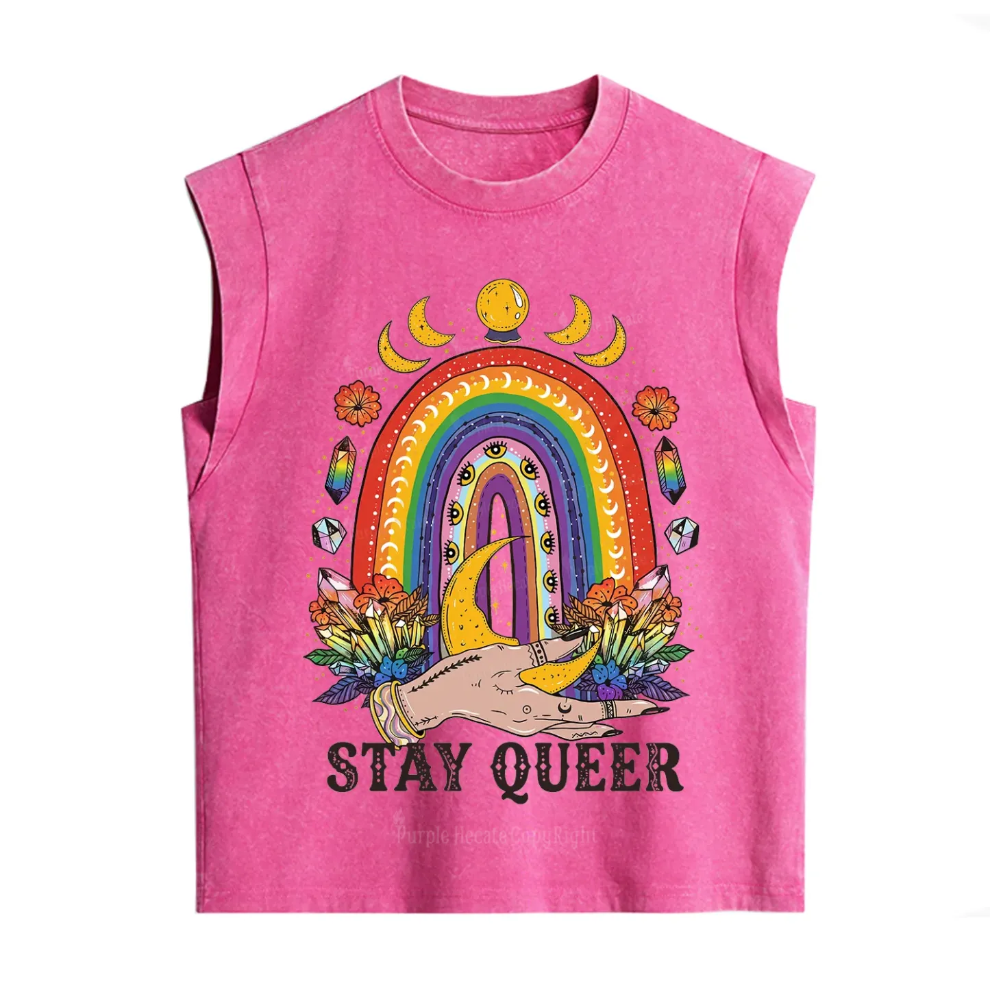 Purplehecate Stay Queer Vintage Washed Tank