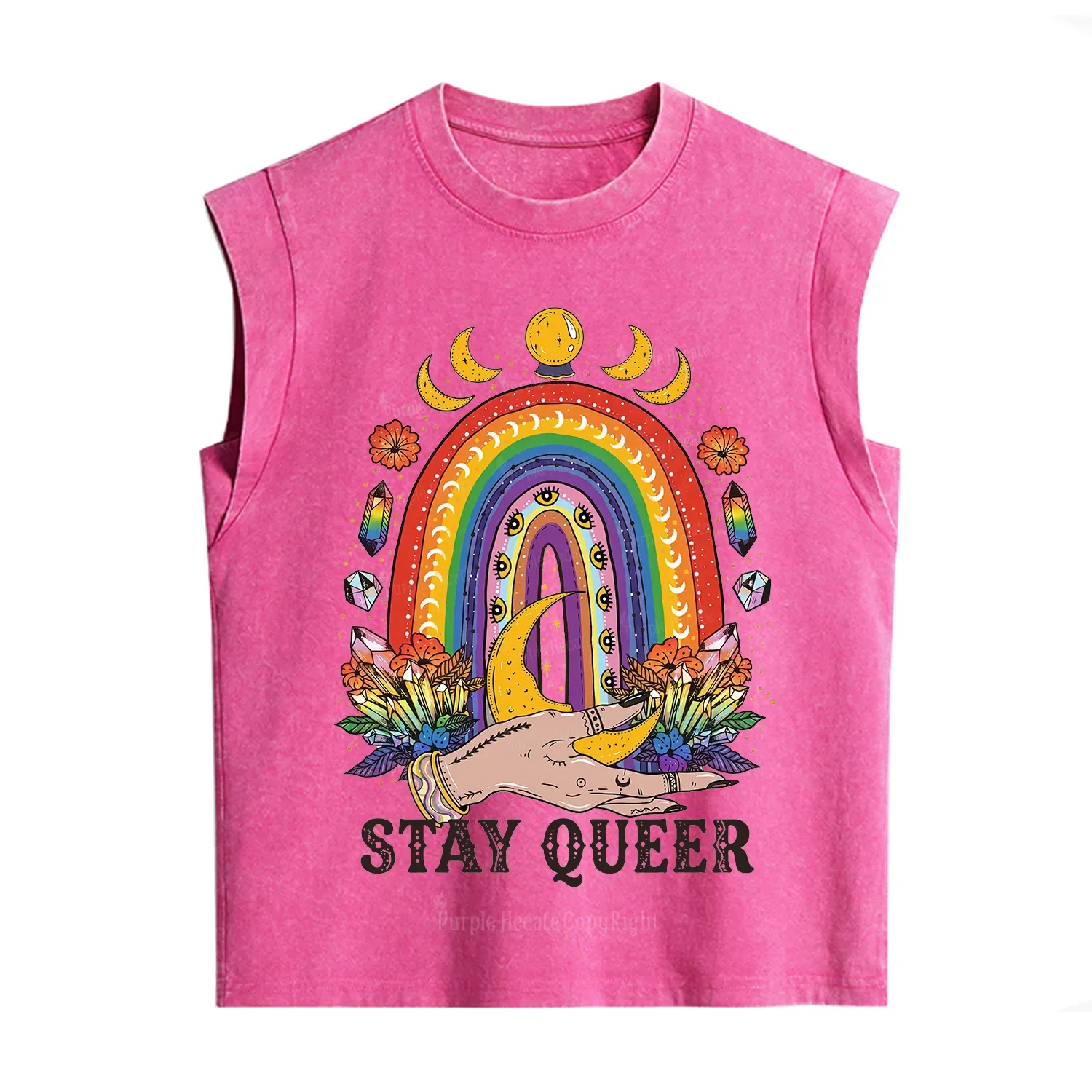 Purplehecate Stay Queer Vintage Washed Tank