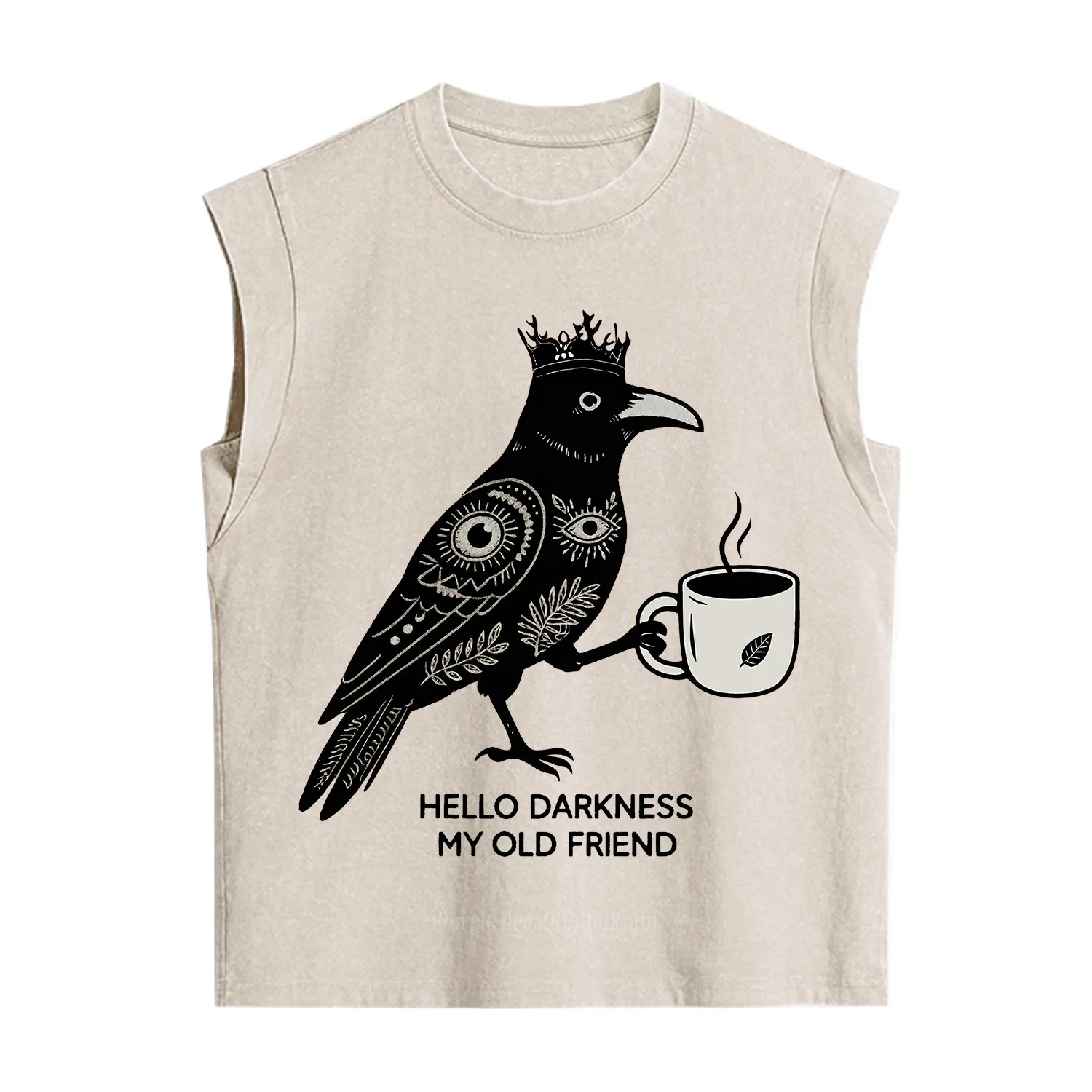 Purplehecate Hello Darkness My Old Friend Vintage Washed Tank