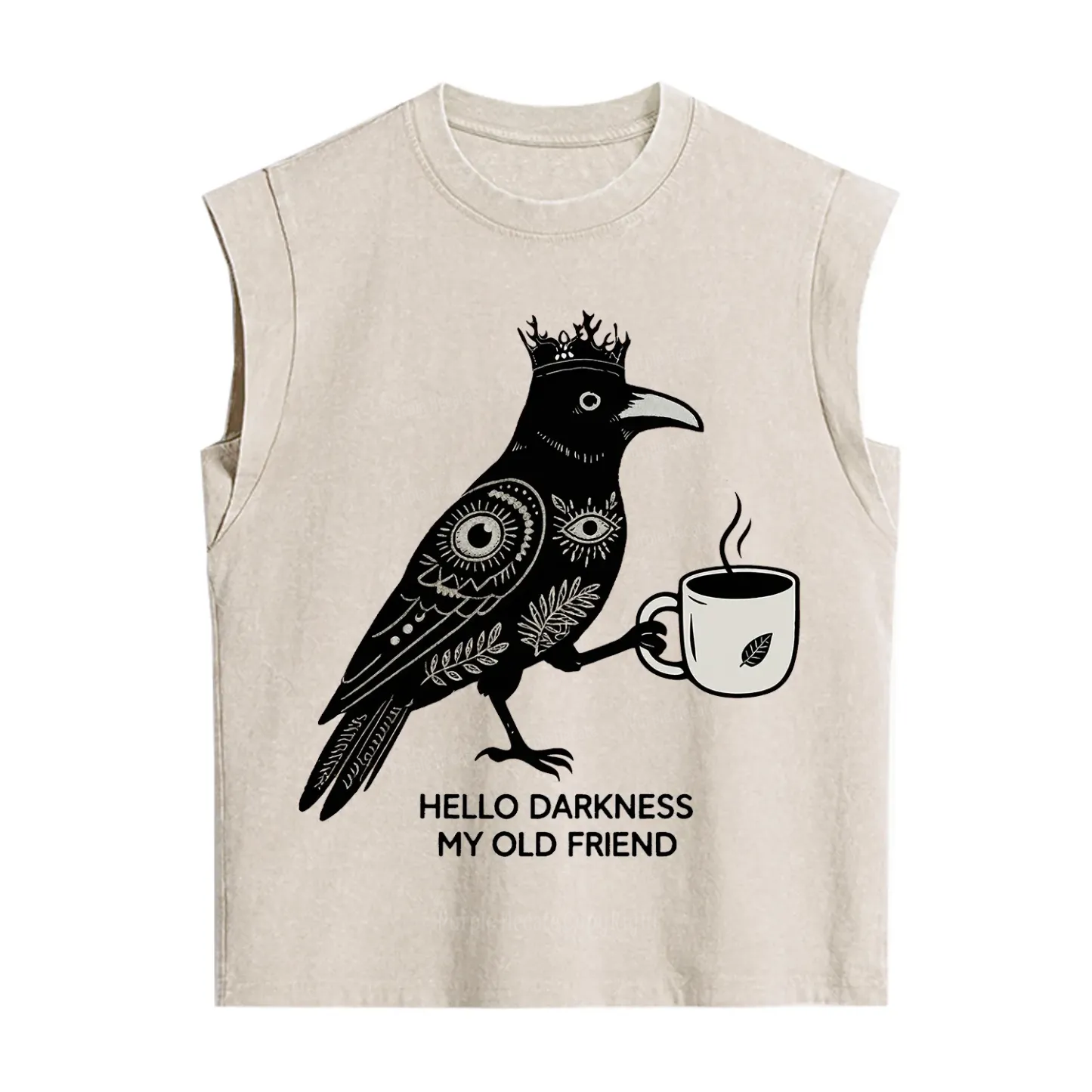 Purplehecate Hello Darkness My Old Friend Vintage Washed Tank
