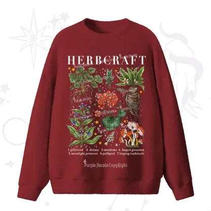 Purplehecate Magical Herbcraft Fuzzy Ugly Sweater
