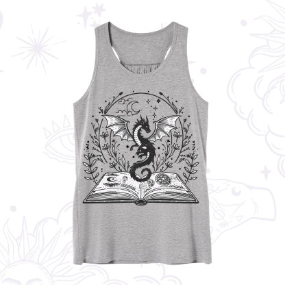 Purplehecate Magical Book Dragon Fantasy Tank