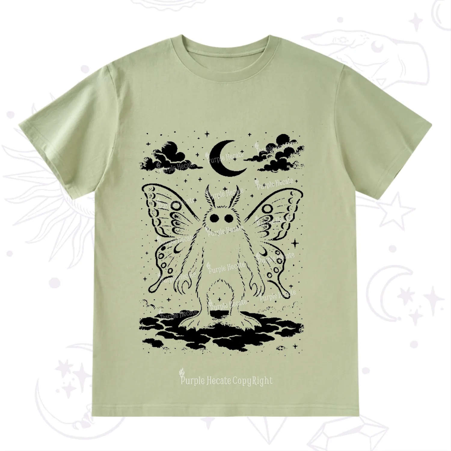 Purplehecate Celestial Cryptid Mothman T-Shirt