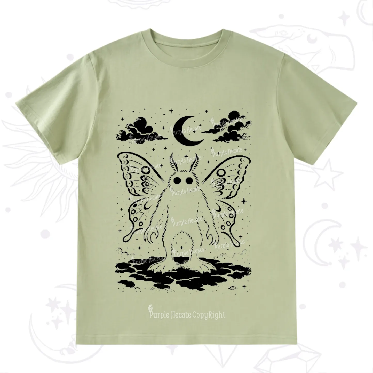 Purplehecate Celestial Cryptid Mothman T-Shirt
