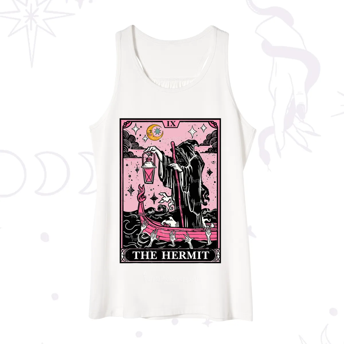 Purplehecate The Hermit Tarot Card Tank