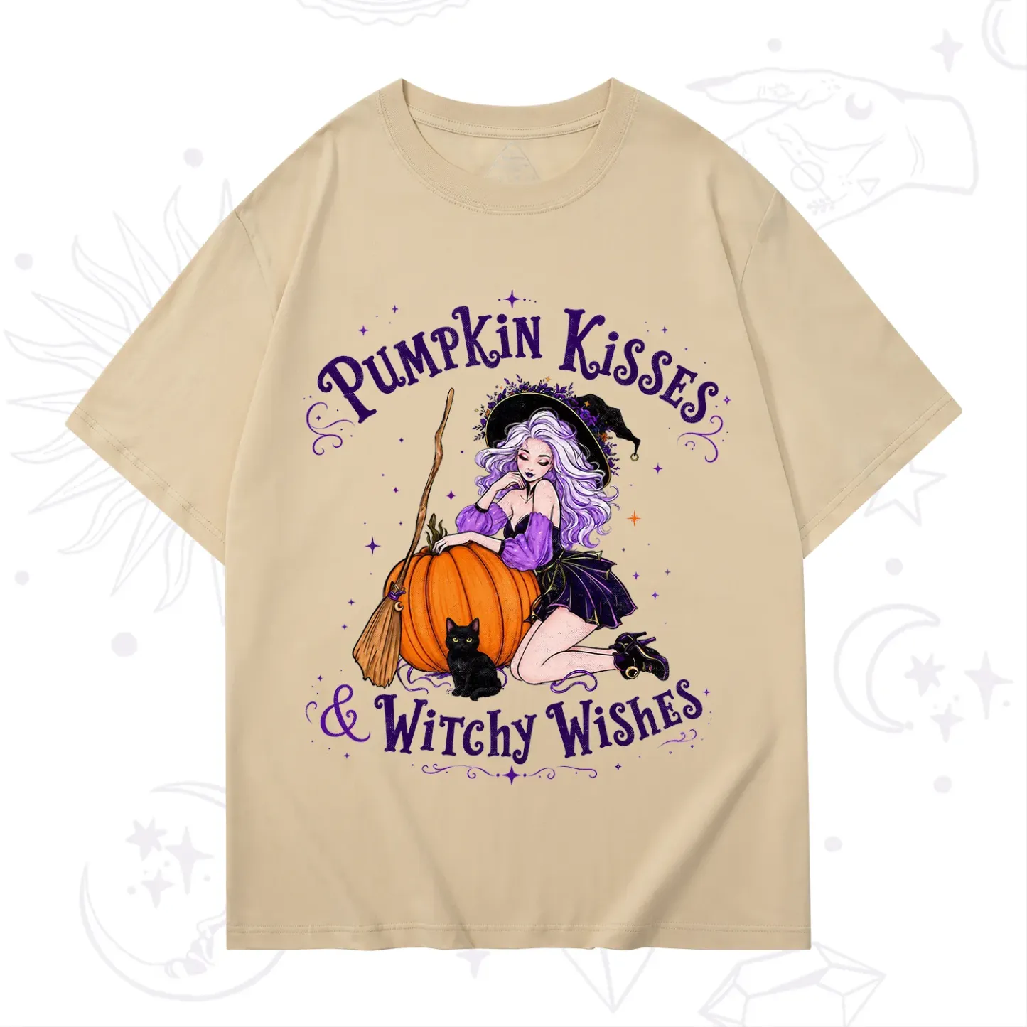 Purplehecate Pumpkin Kisses & Witchy Wishes T-Shirt