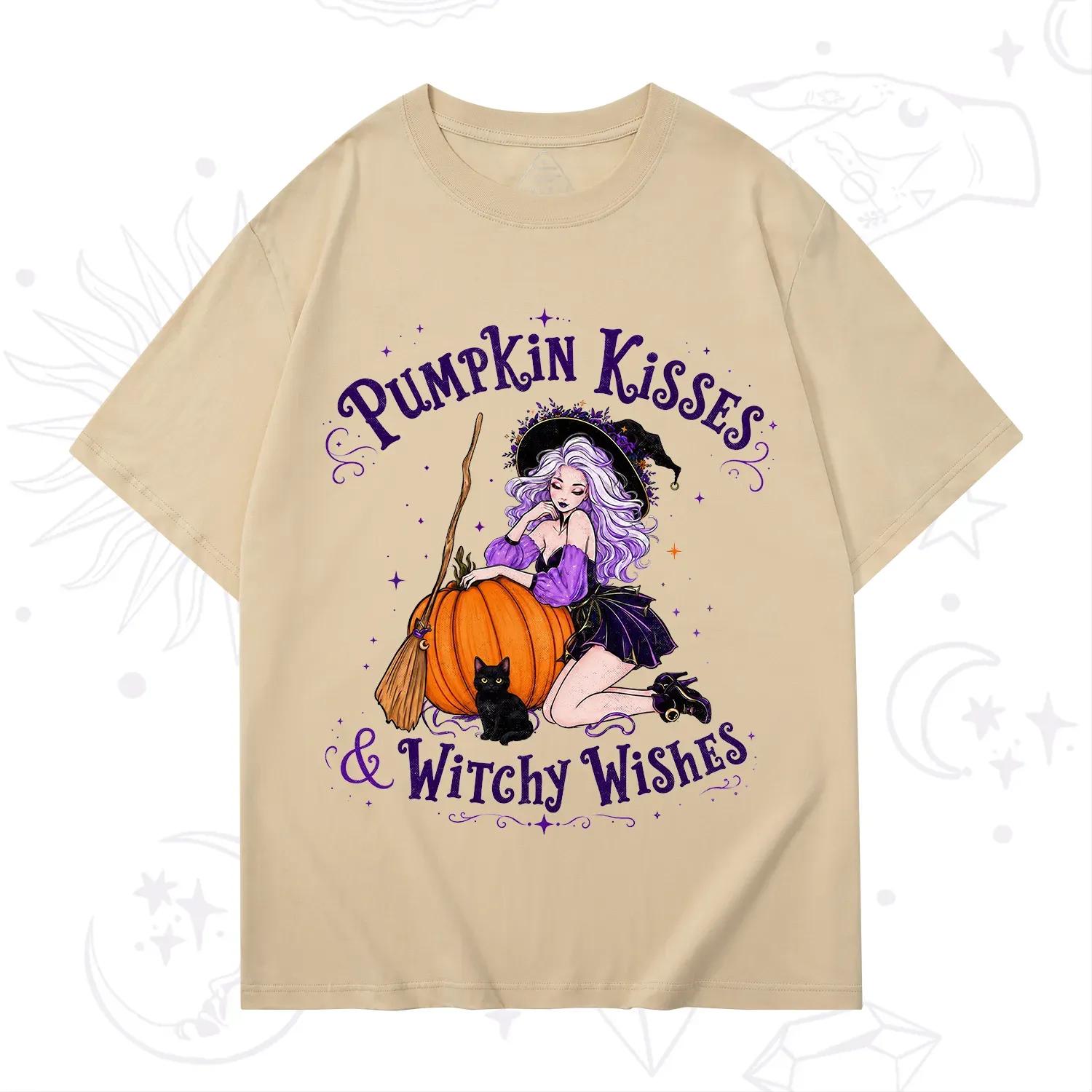 Purplehecate Pumpkin Kisses & Witchy Wishes T-Shirt