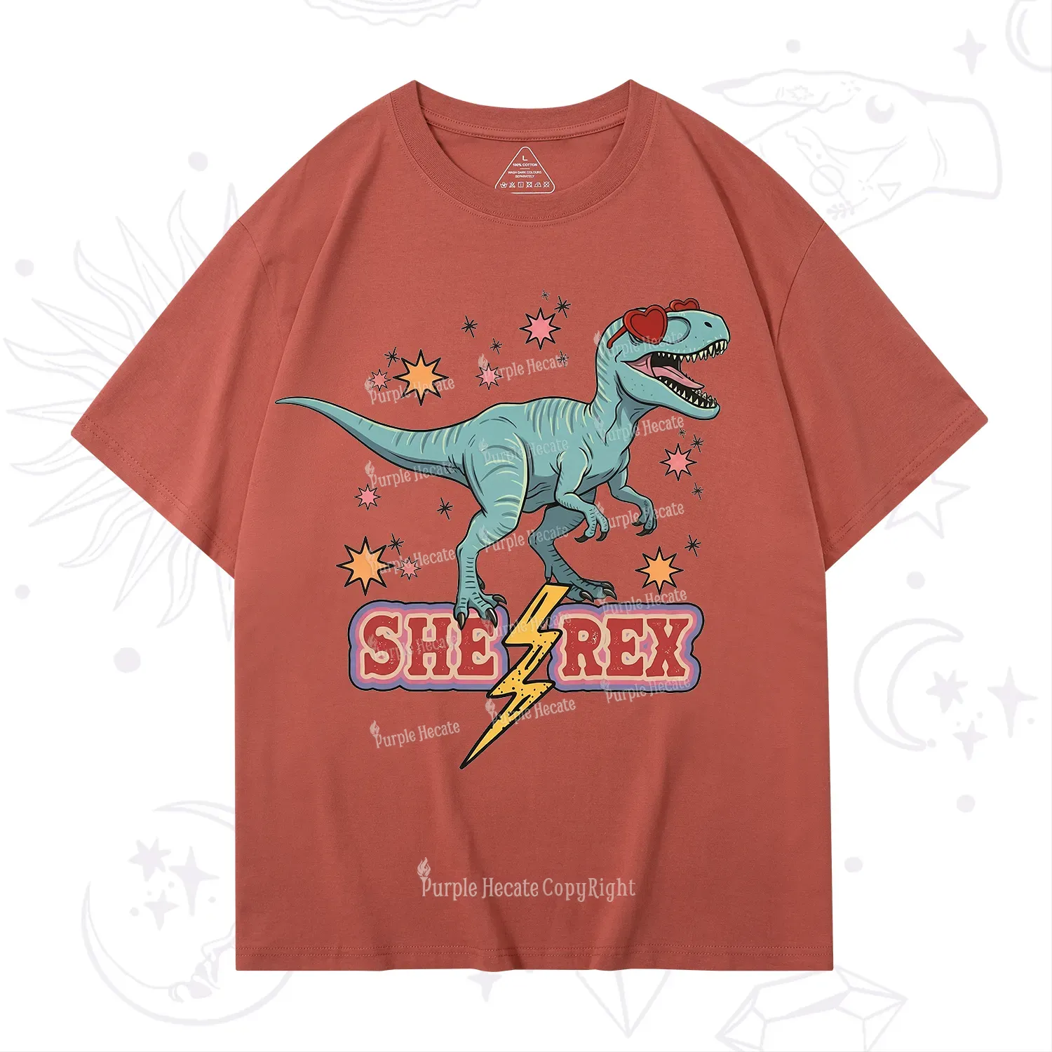 Purplehecate She Rex Dinosaur T-Shirt