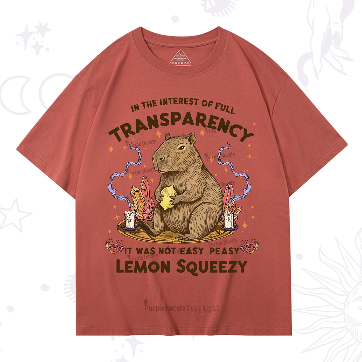 Purplehecate Funny Capybara T-Shirt