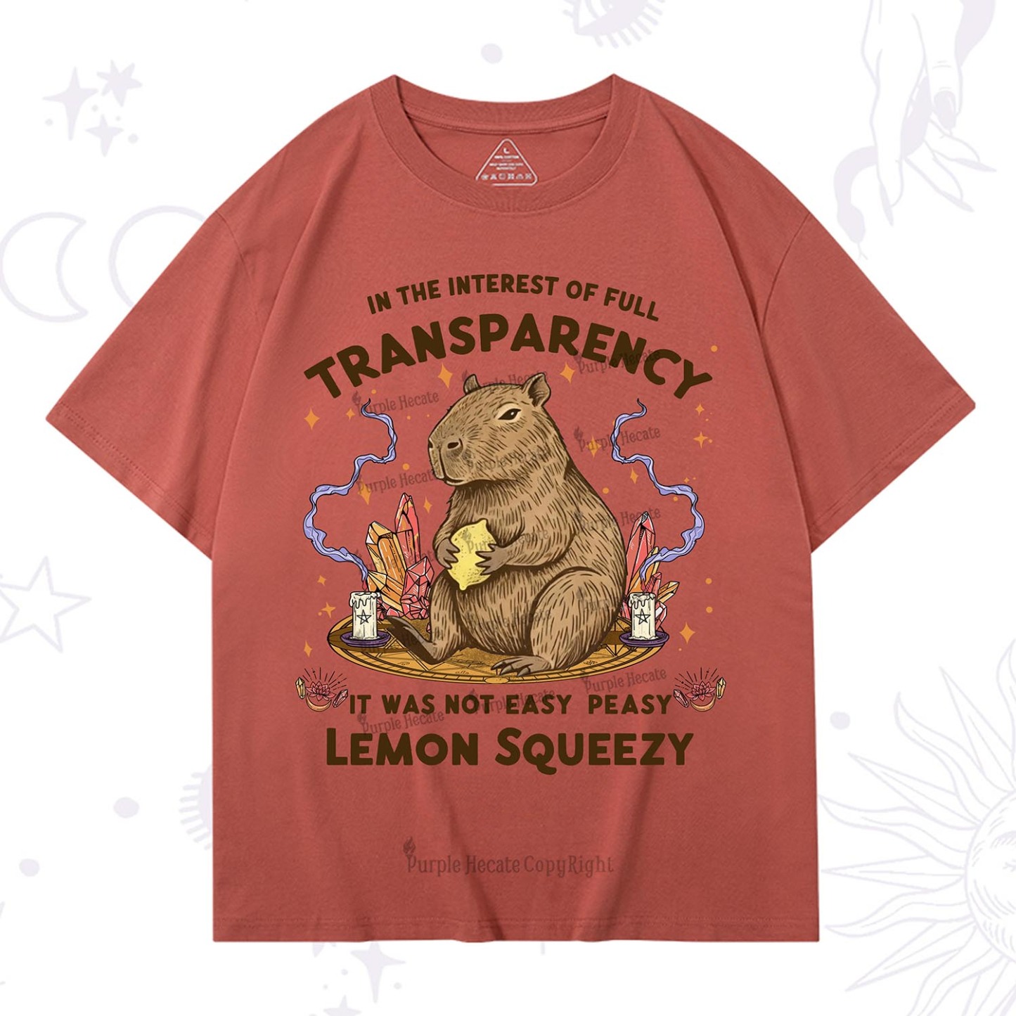 Purplehecate Funny Capybara T-Shirt