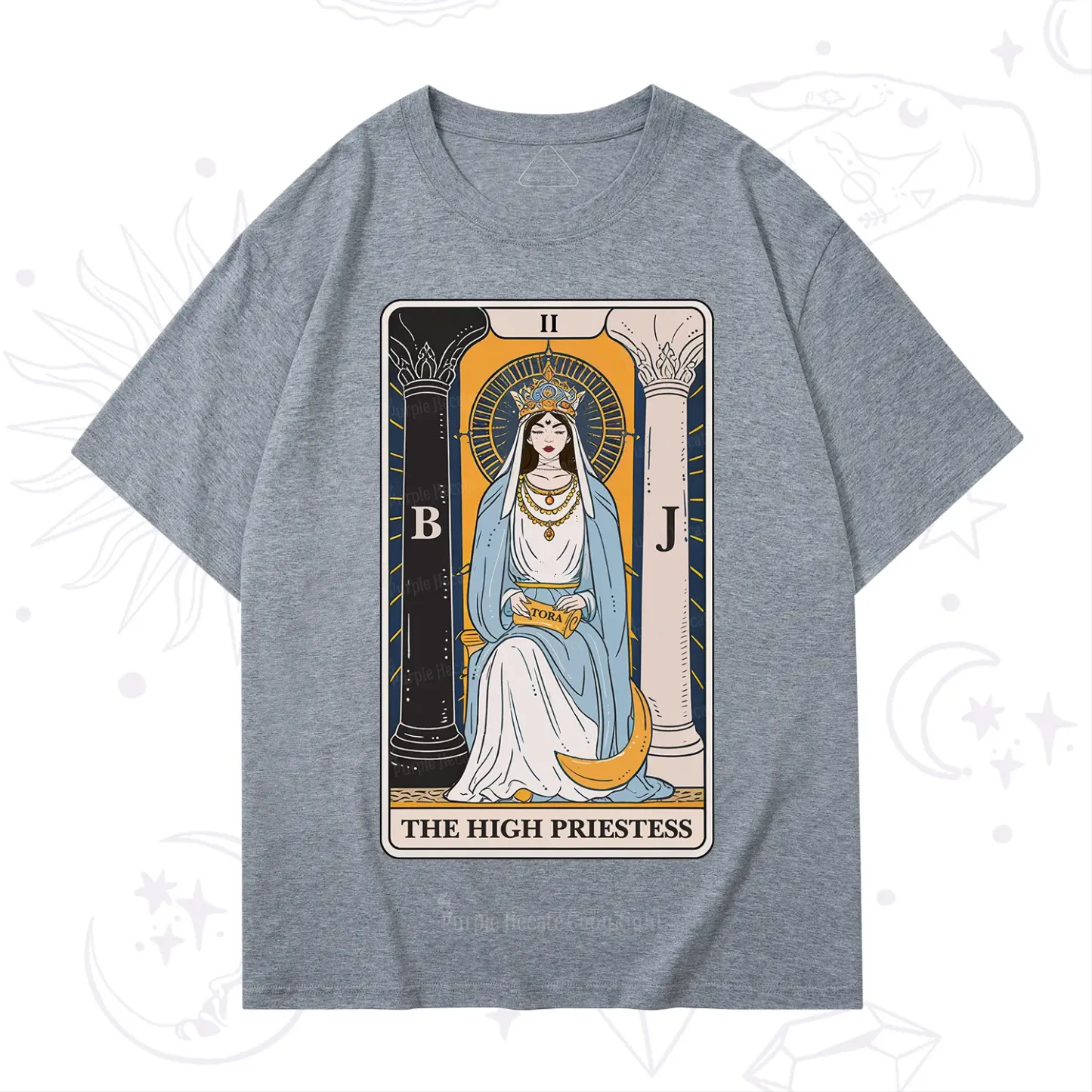 Purplehecate The High Priestess Tarot Card T-Shirt