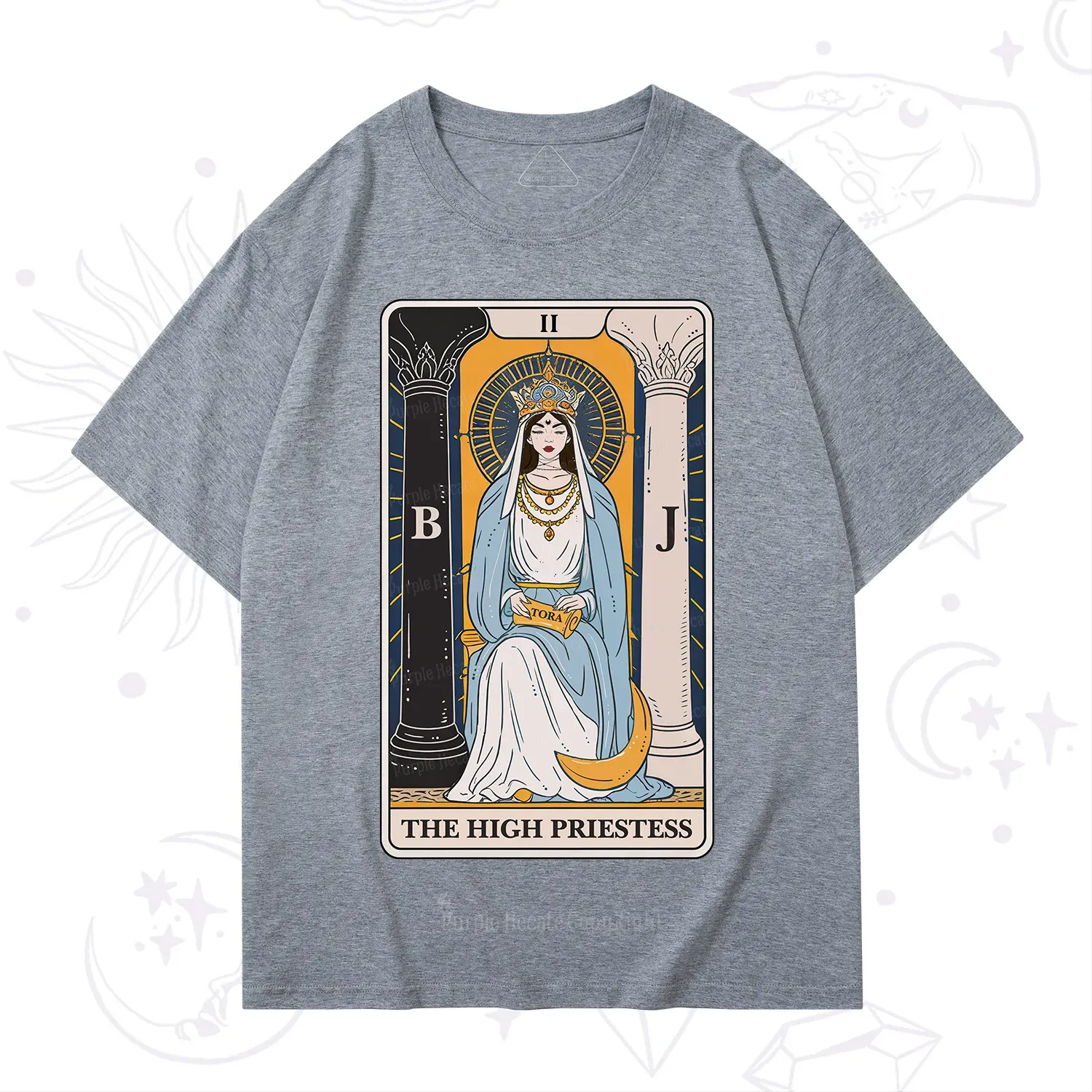 Purplehecate The High Priestess Tarot Card T-Shirt