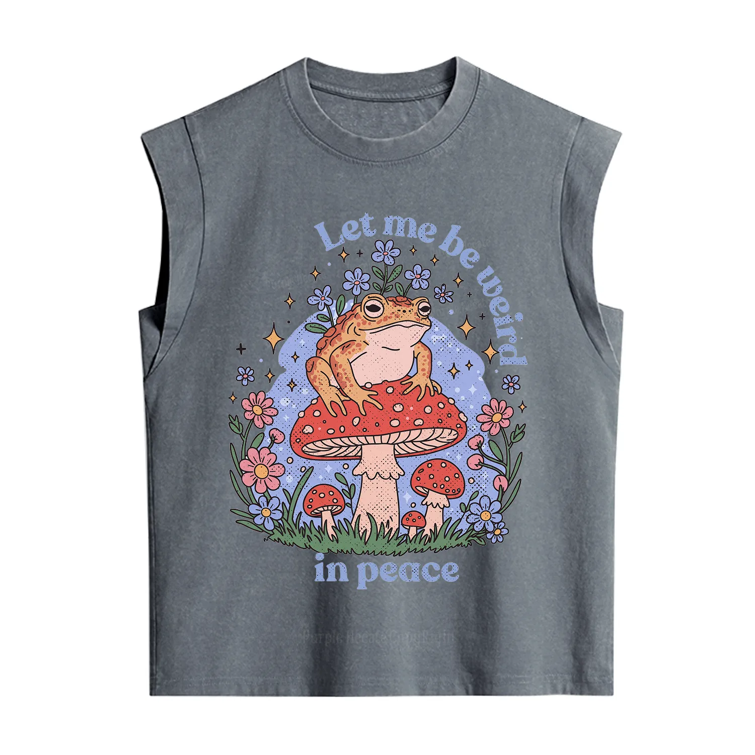 Purplehecate Let Me Be Weird In Peace Frog Vintage Washed Tank