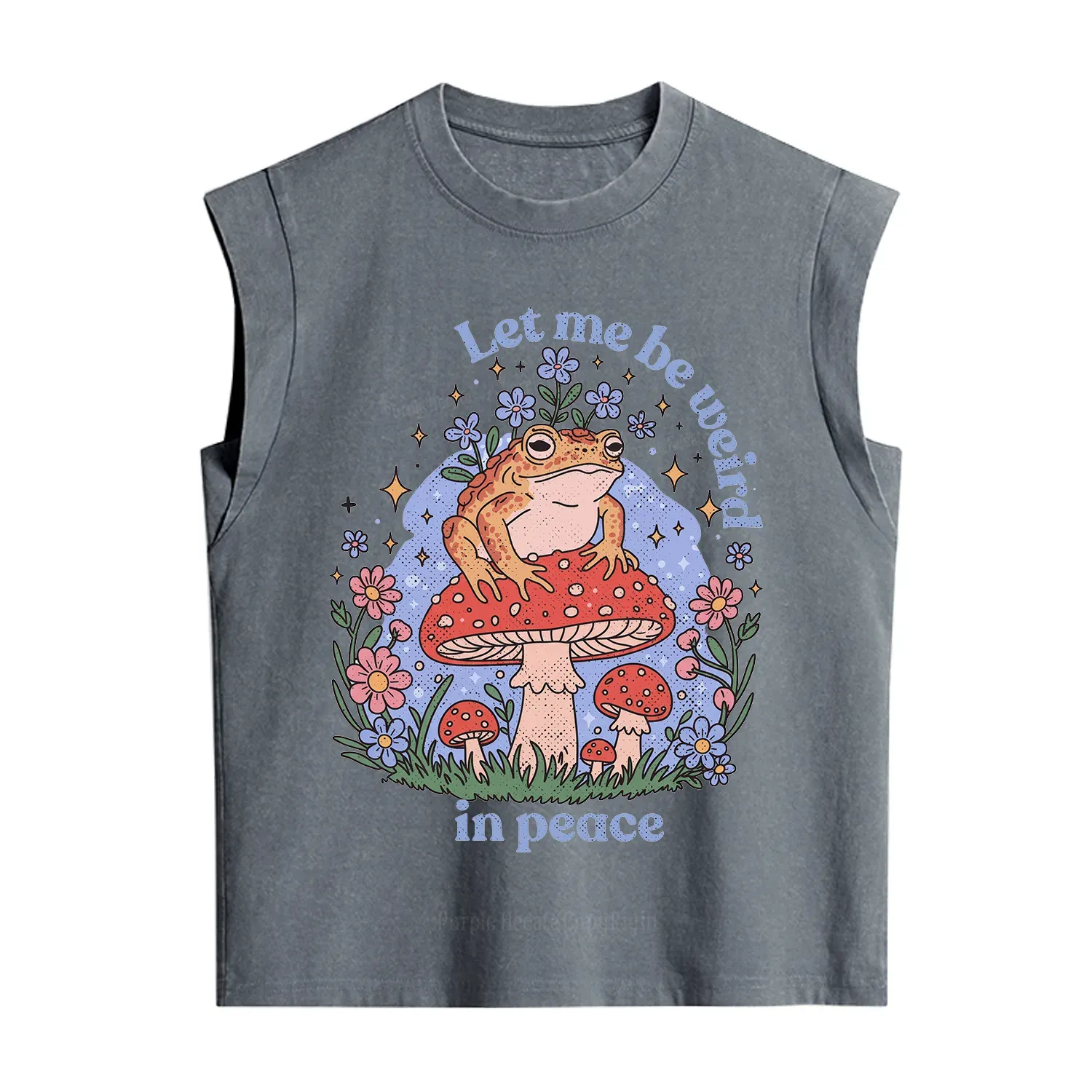 Purplehecate Let Me Be Weird In Peace Frog Vintage Washed Tank