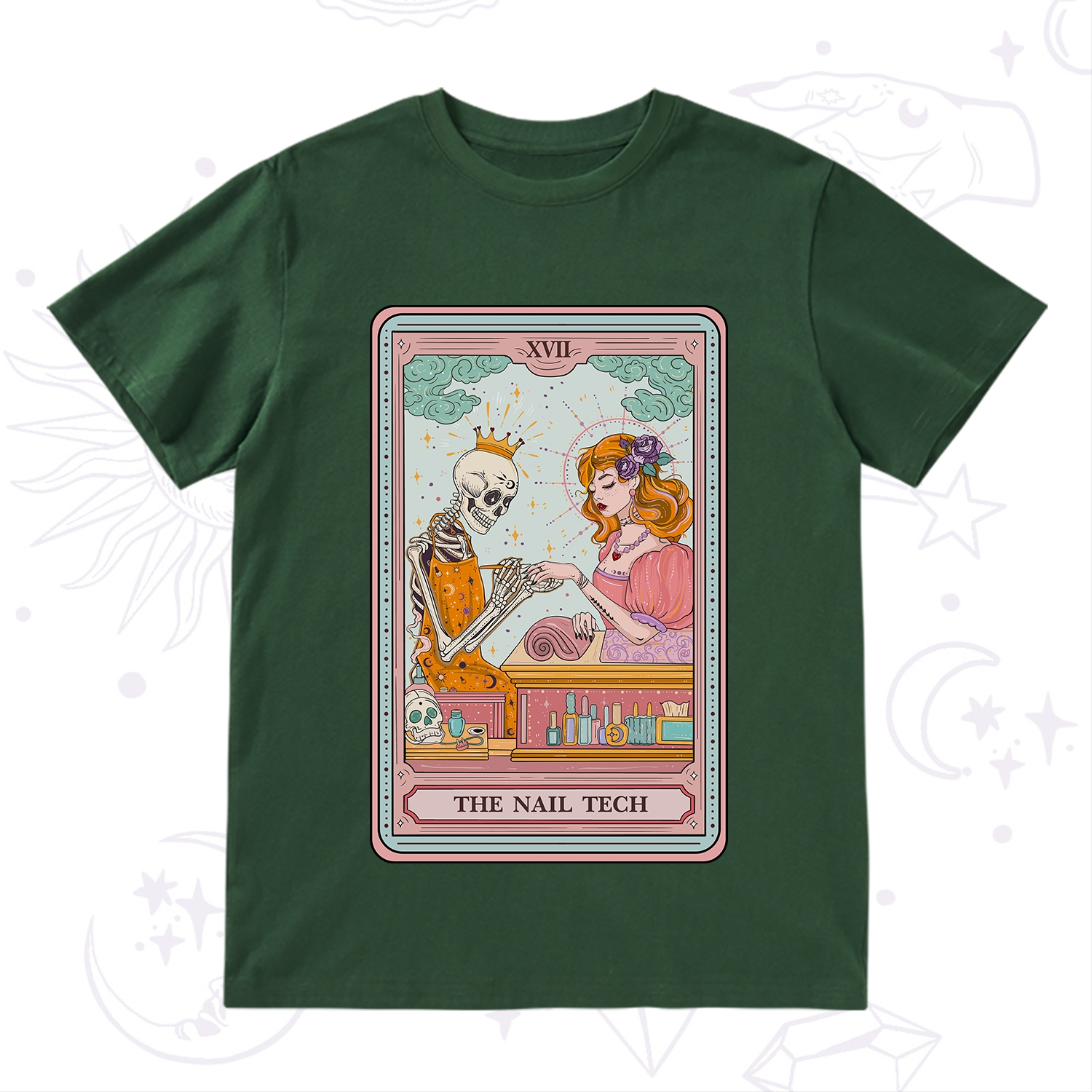 Purplehecate The Nail Tech Life Tarot T-Shirt