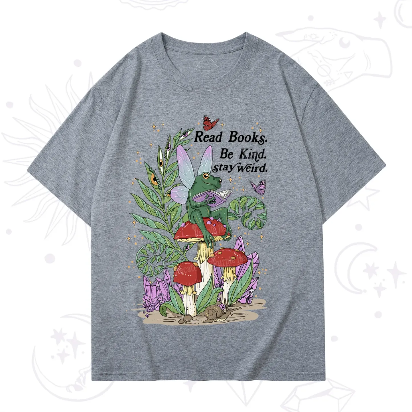 Purplehecate Read Books Be Kind Stay Weird T-Shirt