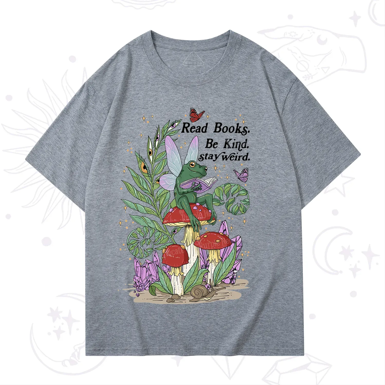 Purplehecate Read Books Be Kind Stay Weird T-Shirt