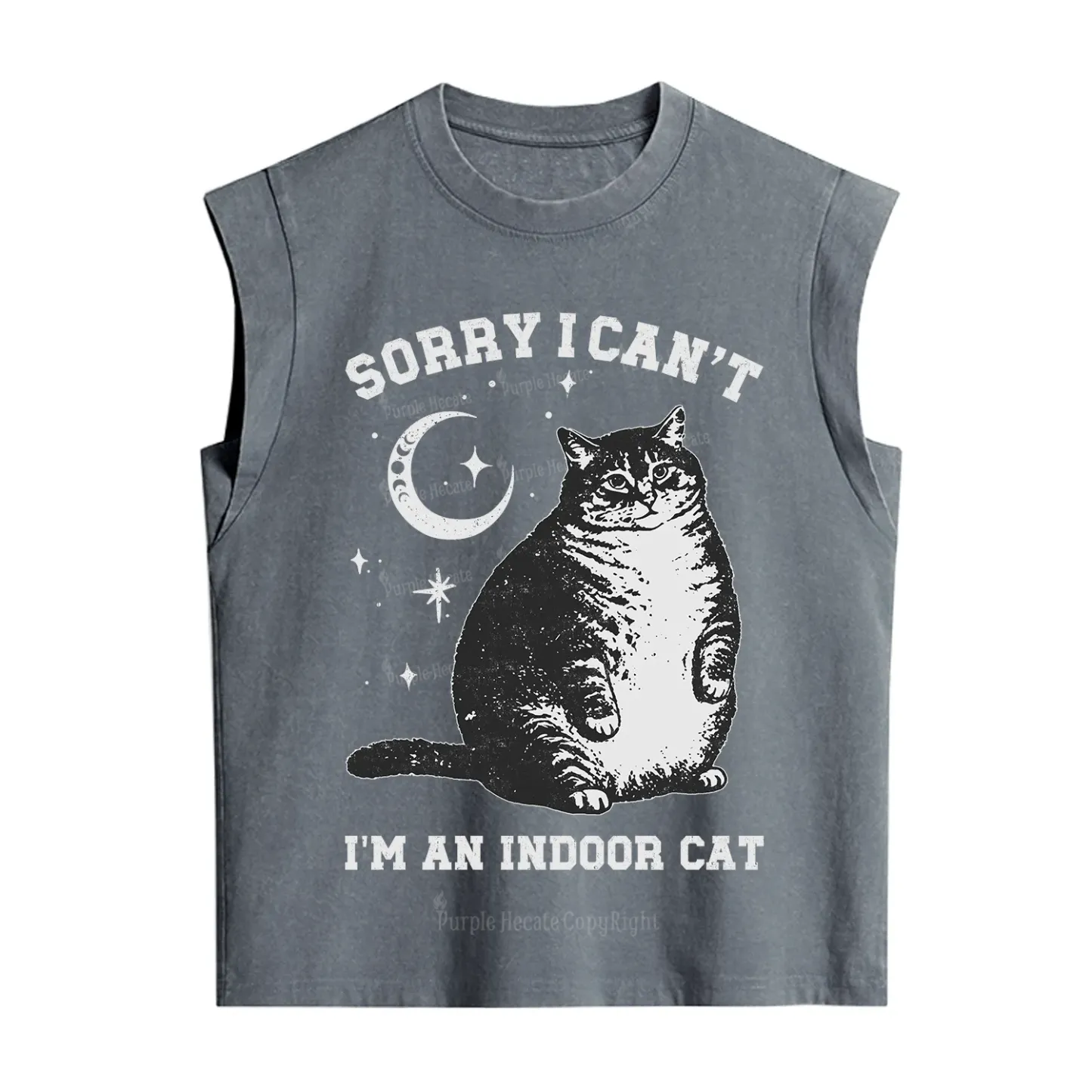 [Copy]Purplehecate F-caw-f Funny Crow Vintage Washed Tank