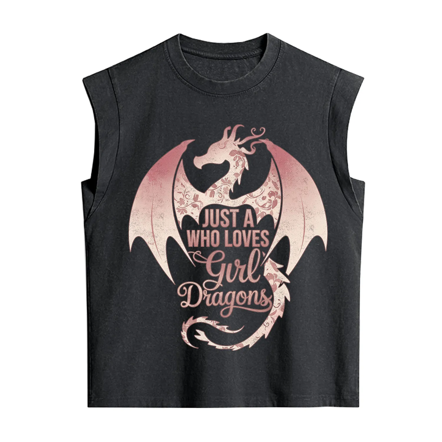 Purplehecate Just A Girl Who Loves Dragons Vintage Washed Tank