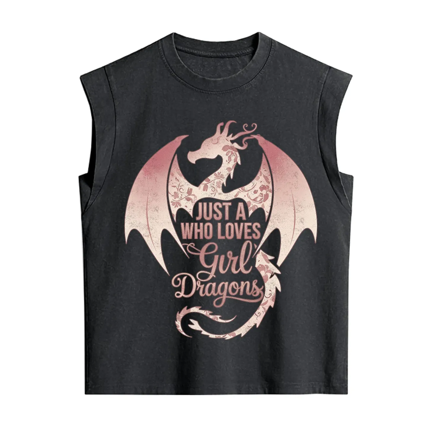 Purplehecate Just A Girl Who Loves Dragons Vintage Washed Tank