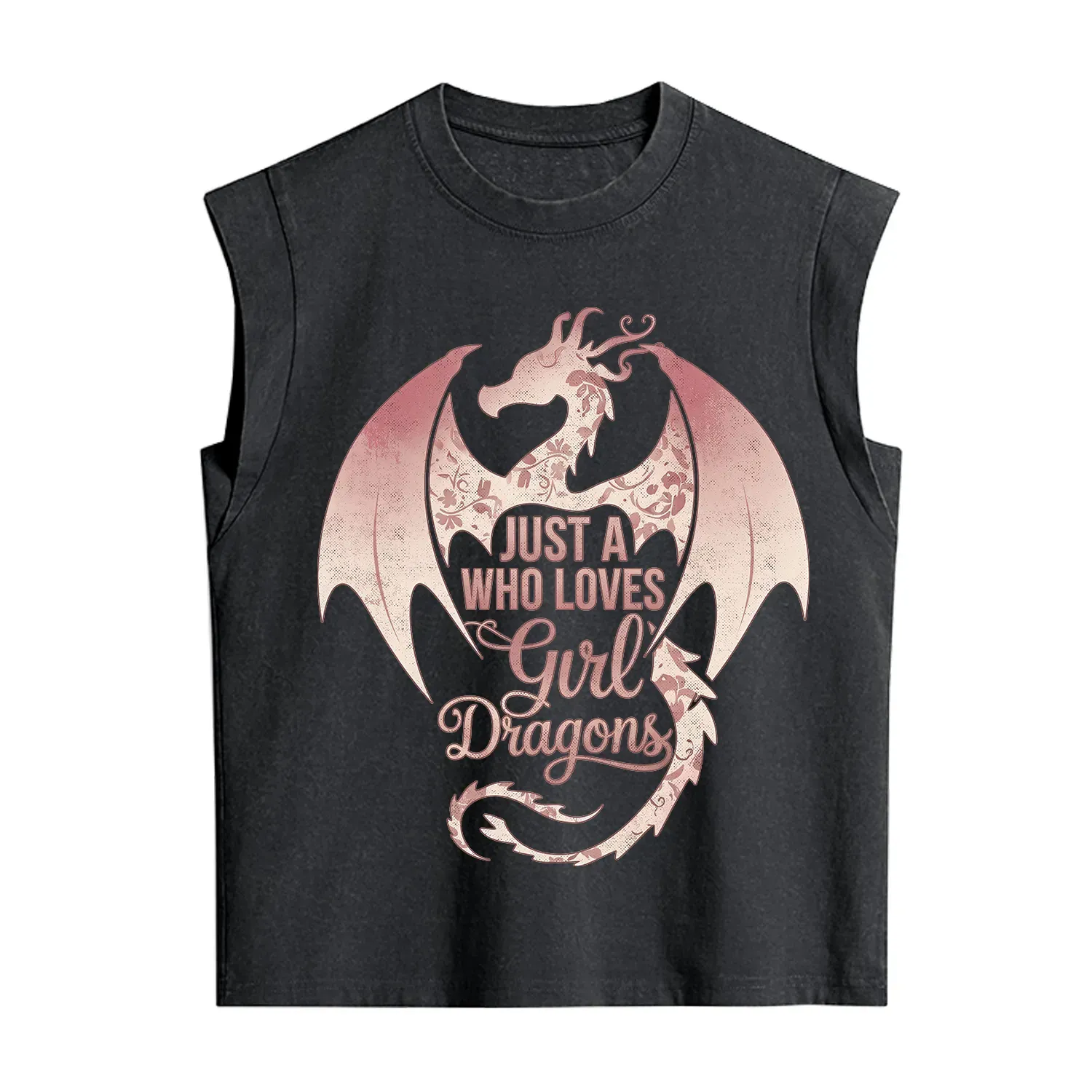 Purplehecate Just A Girl Who Loves Dragons Vintage Washed Tank