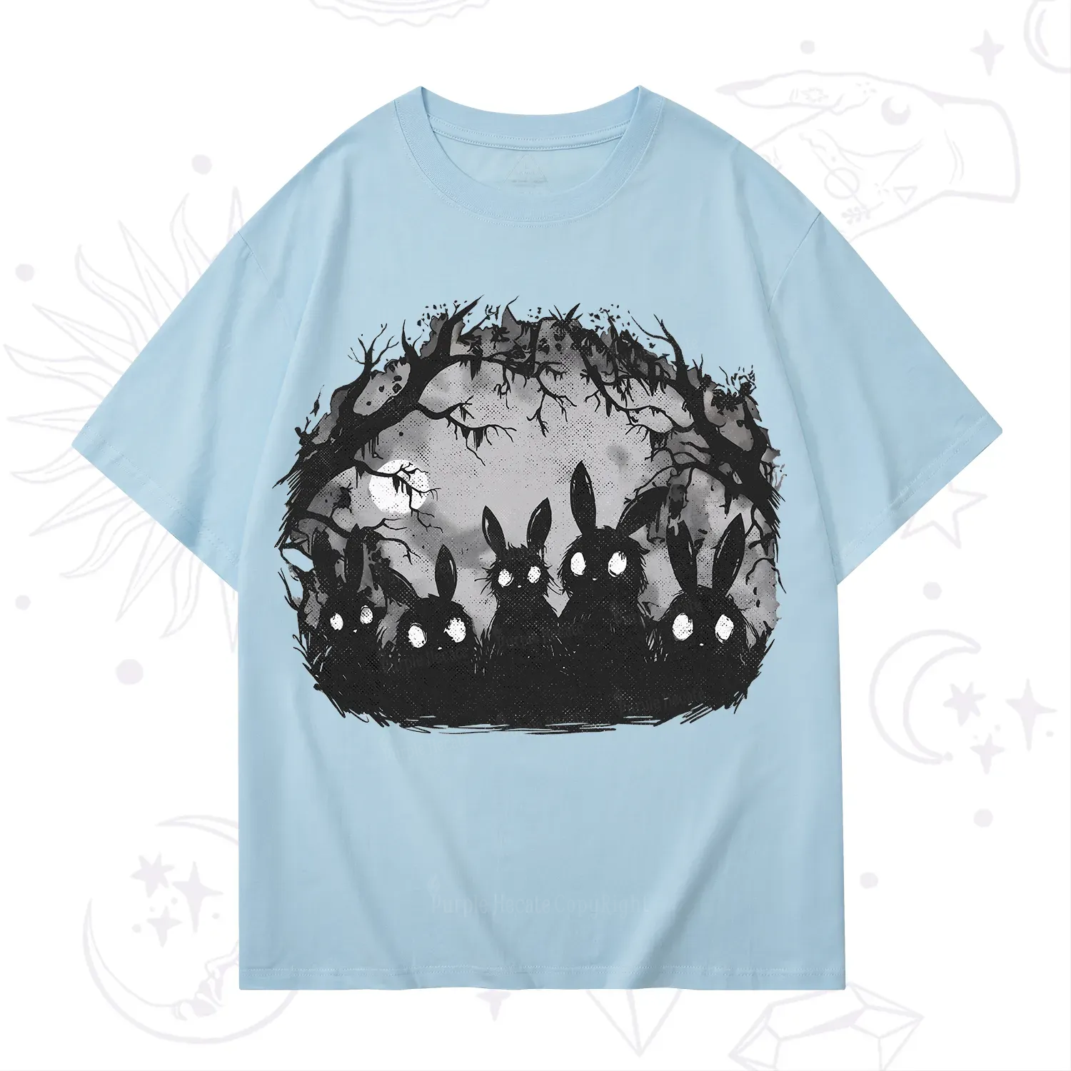Purplehecate Creepy Weirdcore Bunny T-Shirt