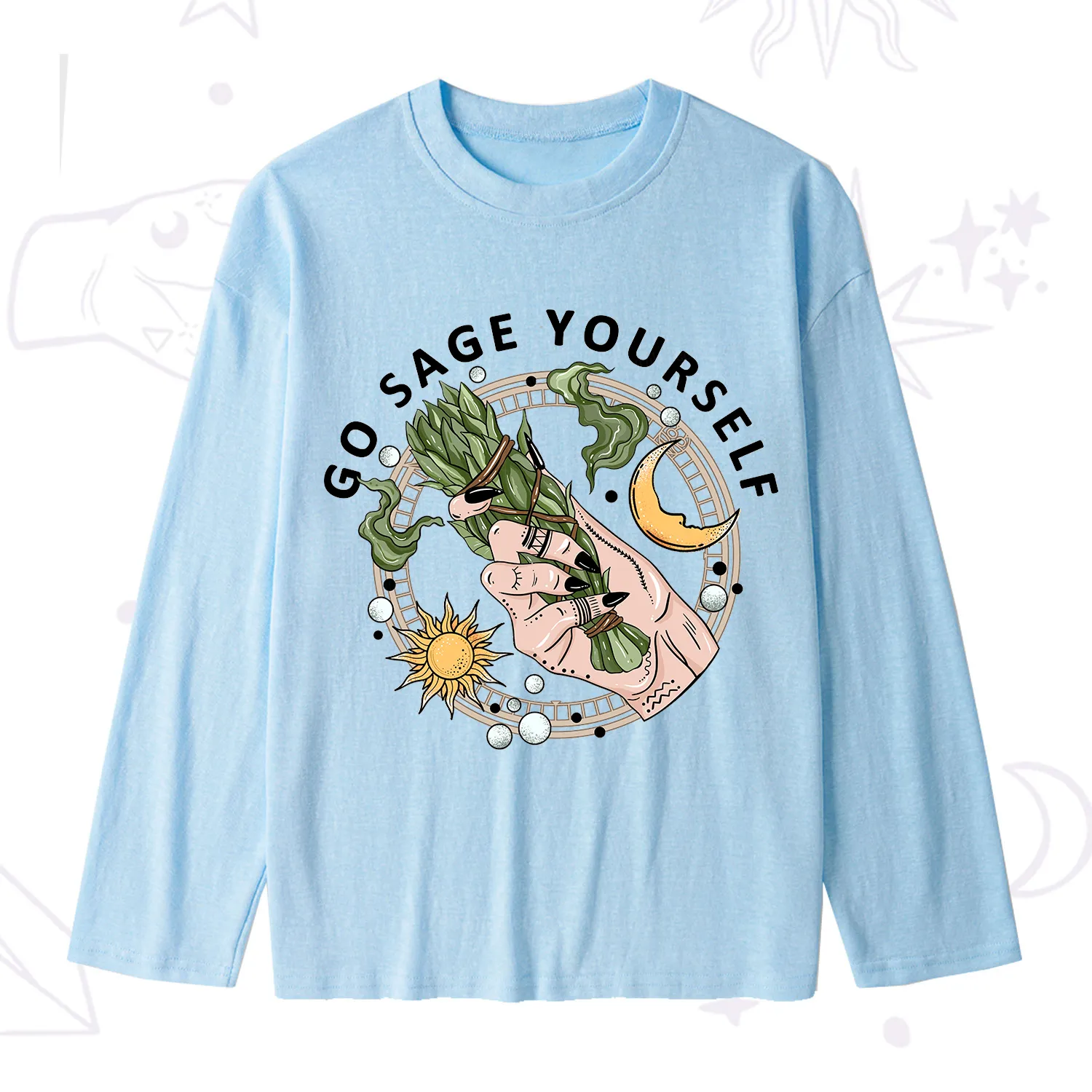 Purplehecate Go Sage Yourself  Slub Long Sleeve T-Shirt