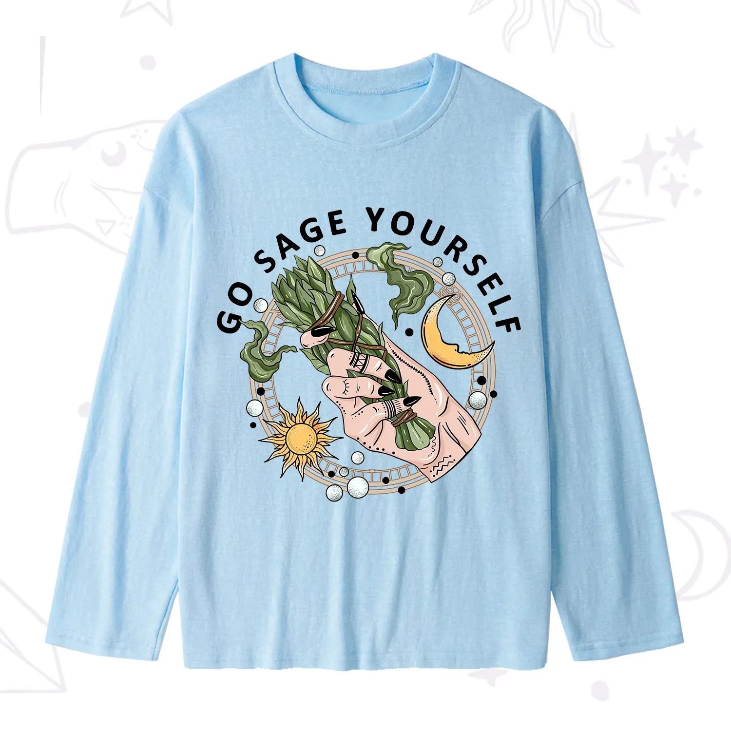 Purplehecate Go Sage Yourself  Slub Long Sleeve T-Shirt
