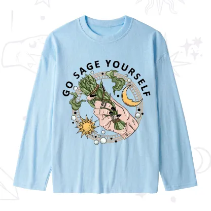 Purplehecate Go Sage Yourself  Slub Long Sleeve T-Shirt