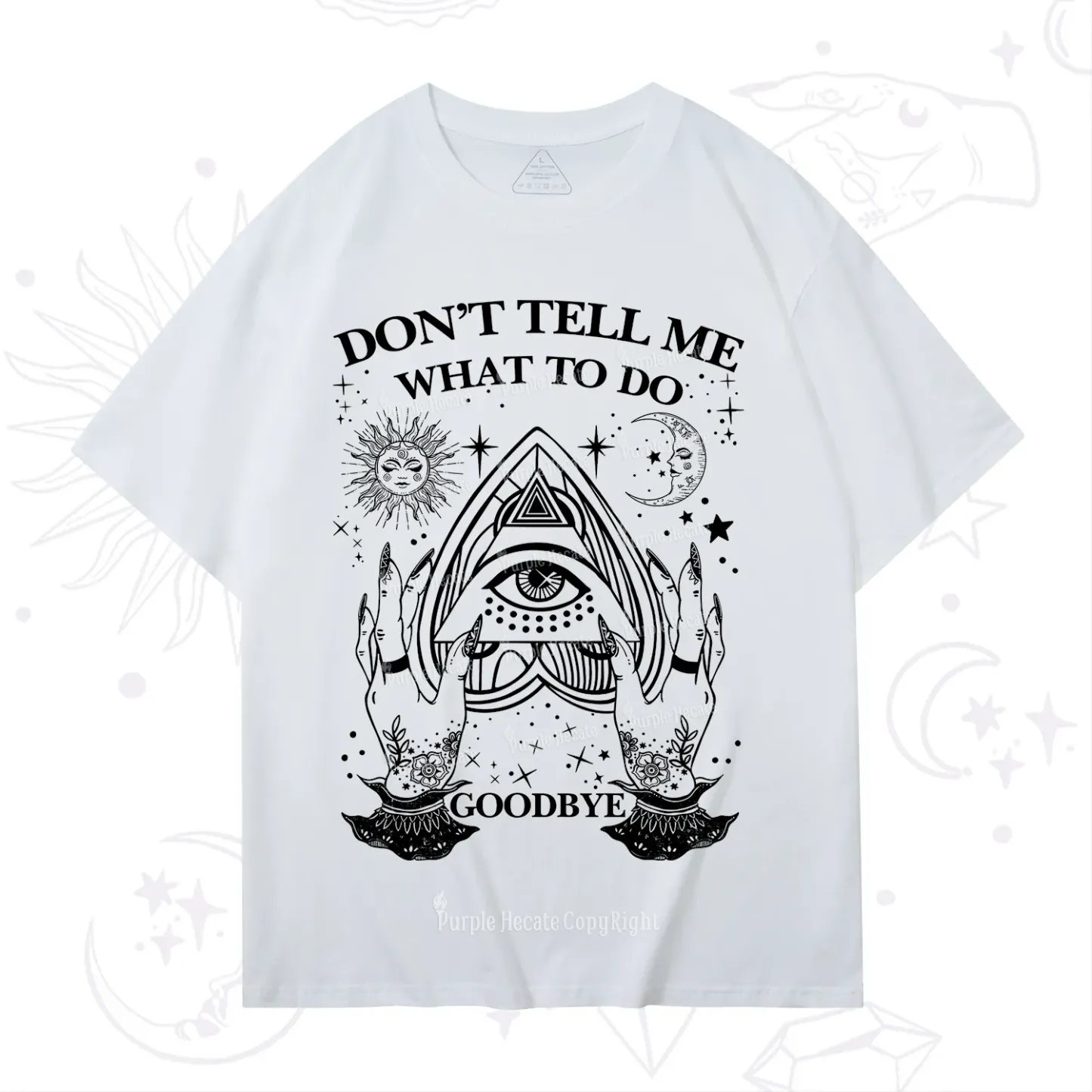 Purplehecate Don't Tell Me What To Do Witch Planchette Eye T-Shirt