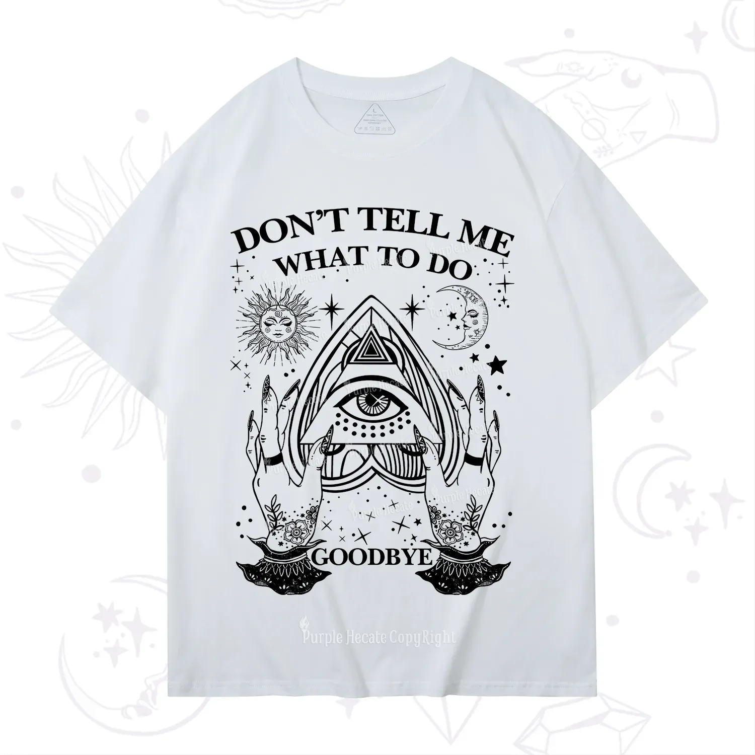 Purplehecate Don't Tell Me What To Do Witch Planchette Eye T-Shirt