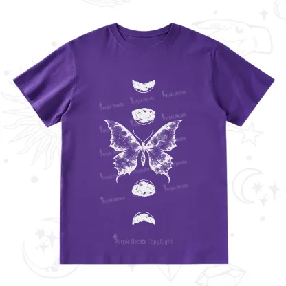 Purplehecate Lunar Butterfly Phases T-Shirt