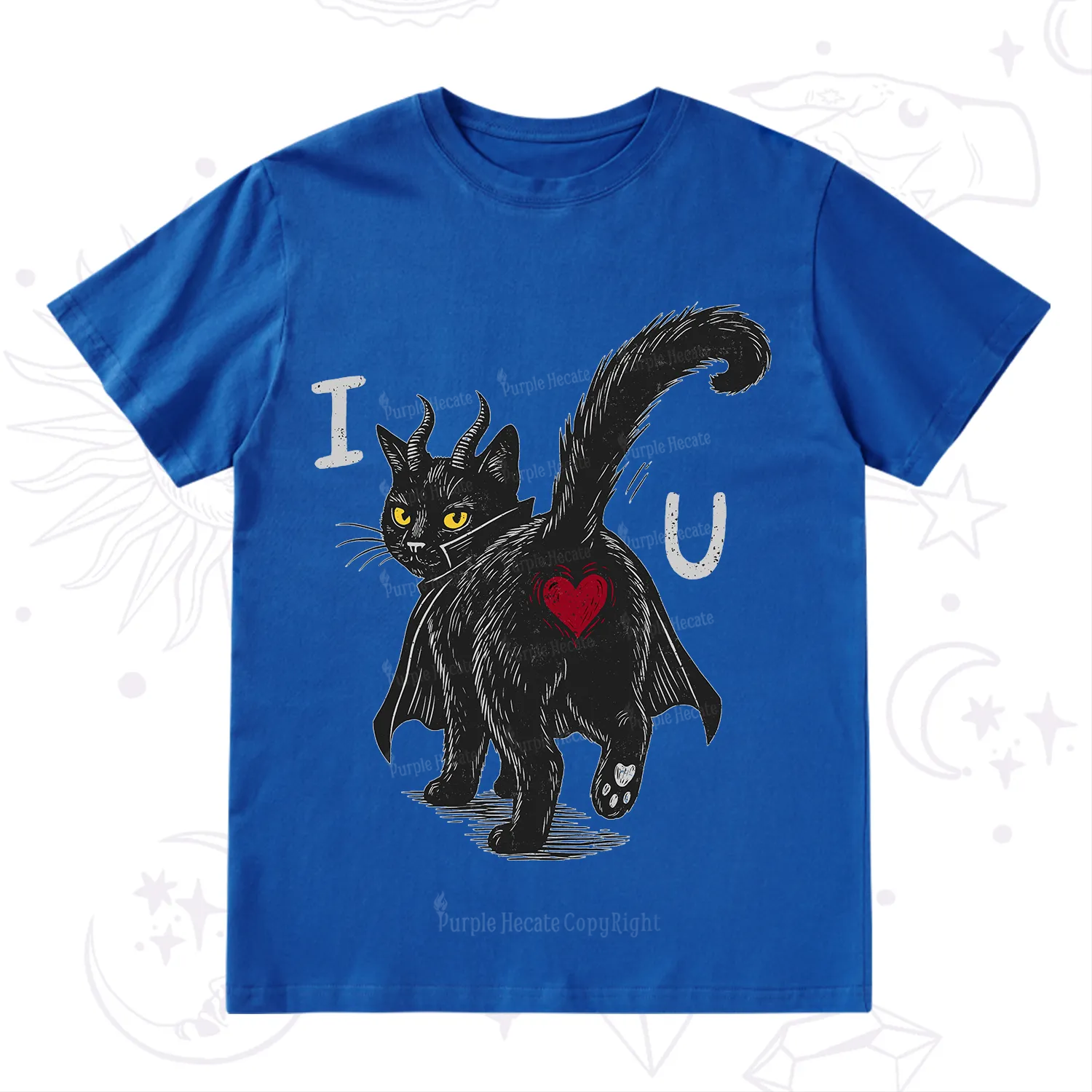 Purplehecate Bad Bad Evil Cat T-Shirt