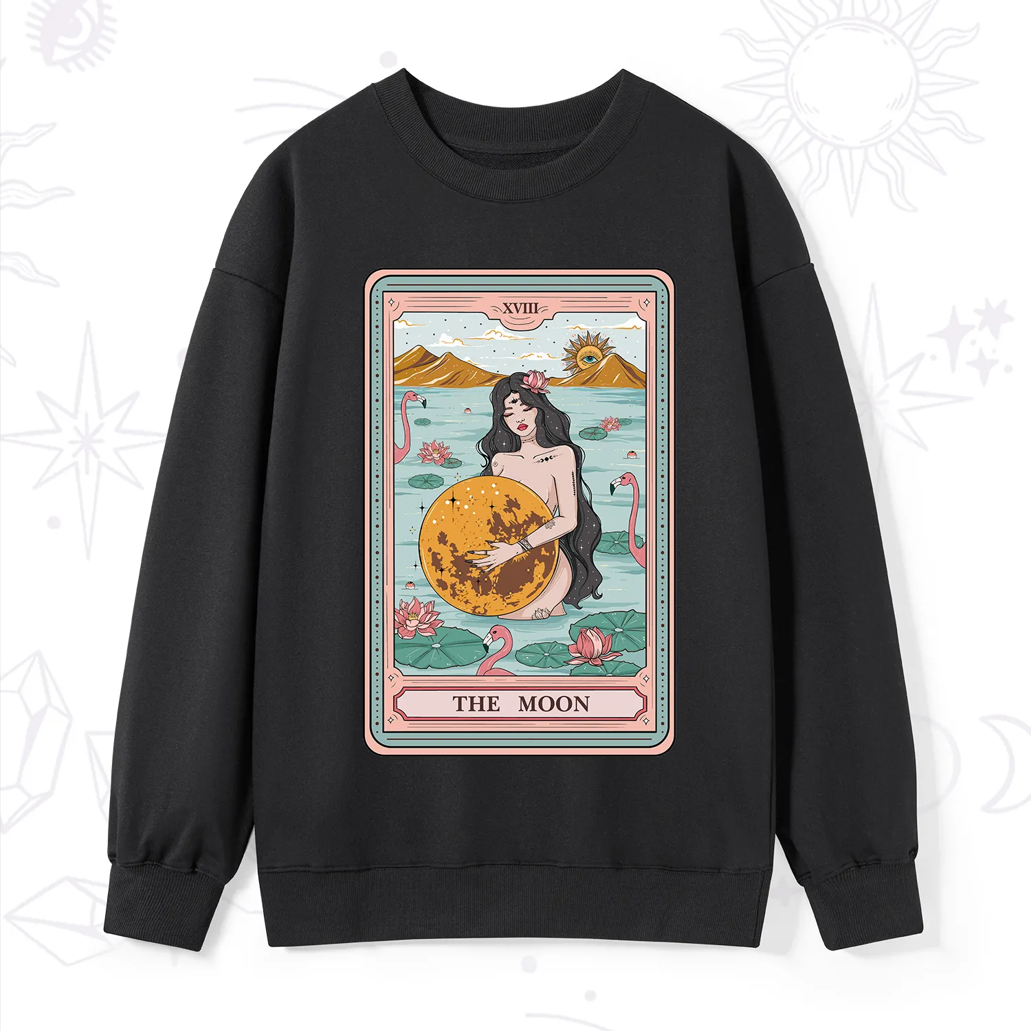 Purplehecate The Moon Goddess Tarot Sweatshirt
