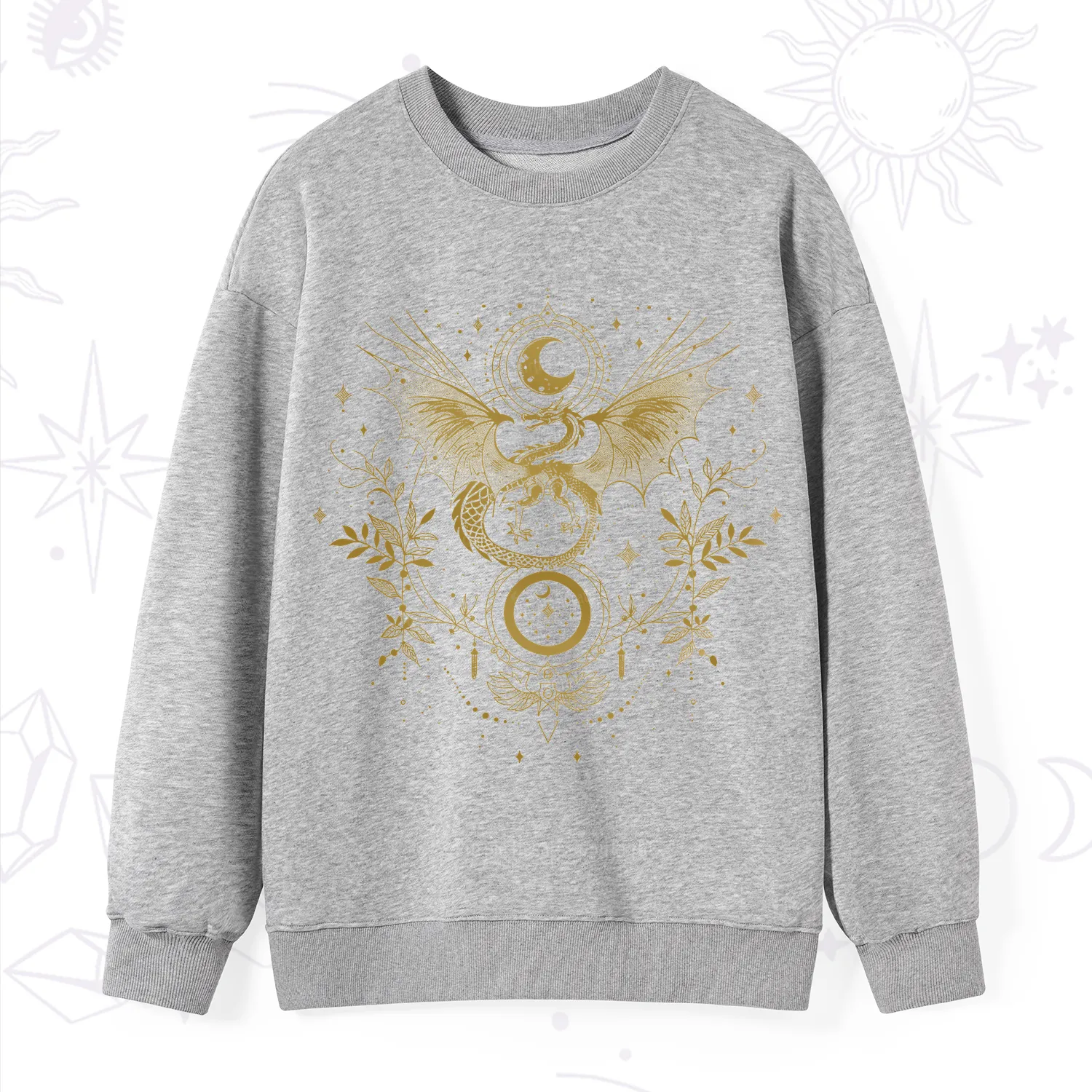 Purplehecate Celestial Dragon Moon Phase Sweatshirt
