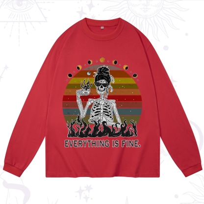 Purplehecate Eat Sleep Tarot Repeat Long Sleeve T-Shirt