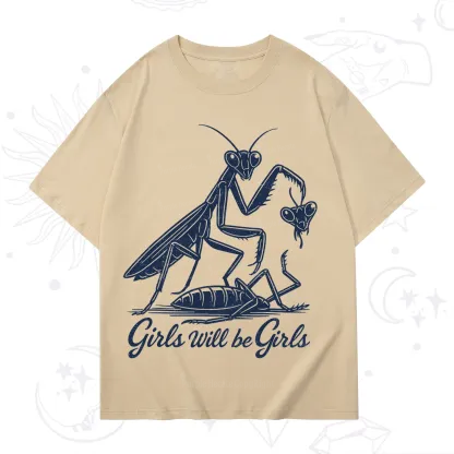 Purplehecate Girls Will Be Girls Praying Mantis T-Shirt