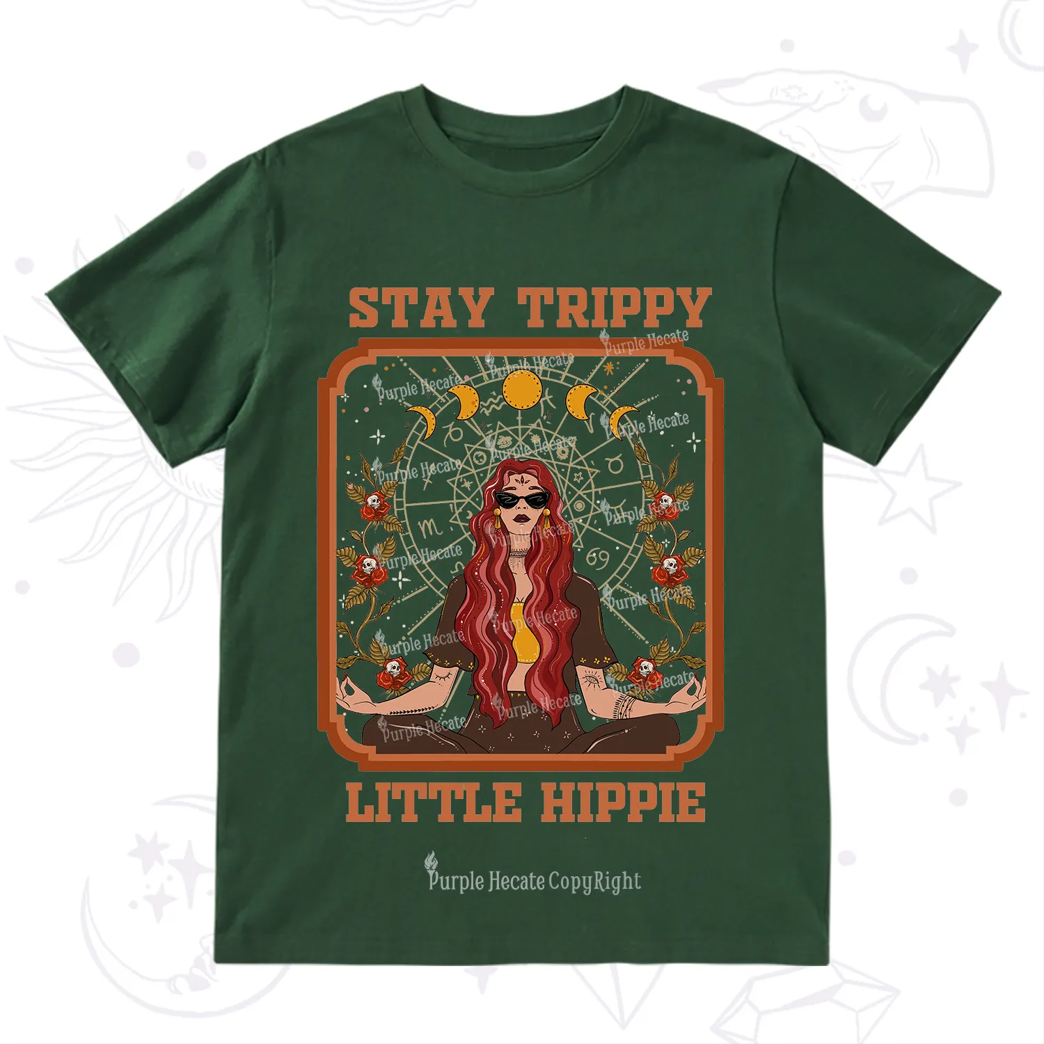 Purplehecate Stay Trippy Little Witchy Hippie T-Shirt