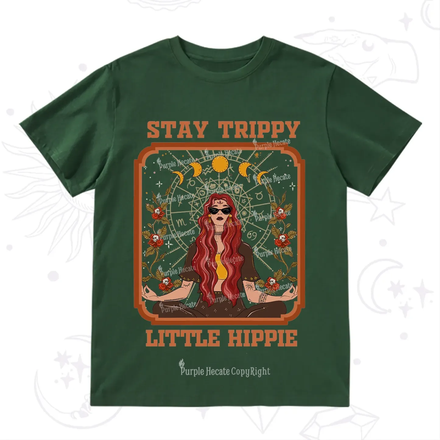 Purplehecate Stay Trippy Little Witchy Hippie T-Shirt