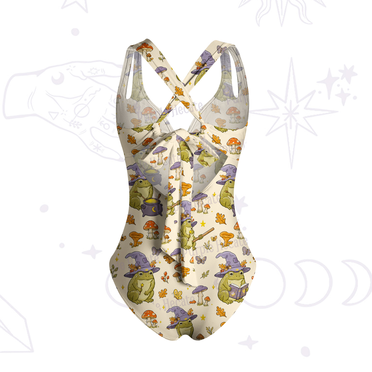Purplehecate Wizard Frog One-Piece Swimsuit